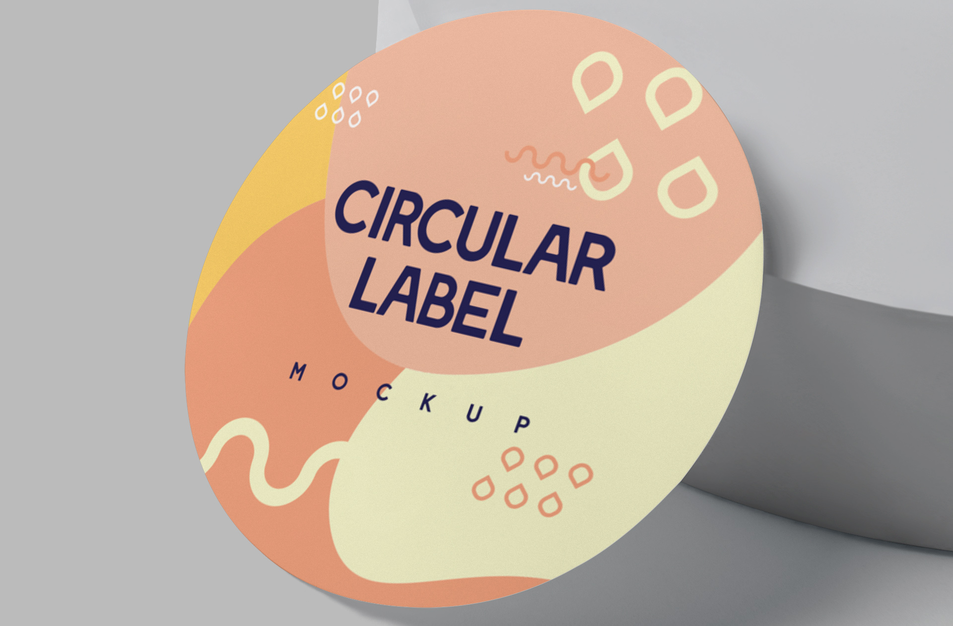 branding label mock-up PSD