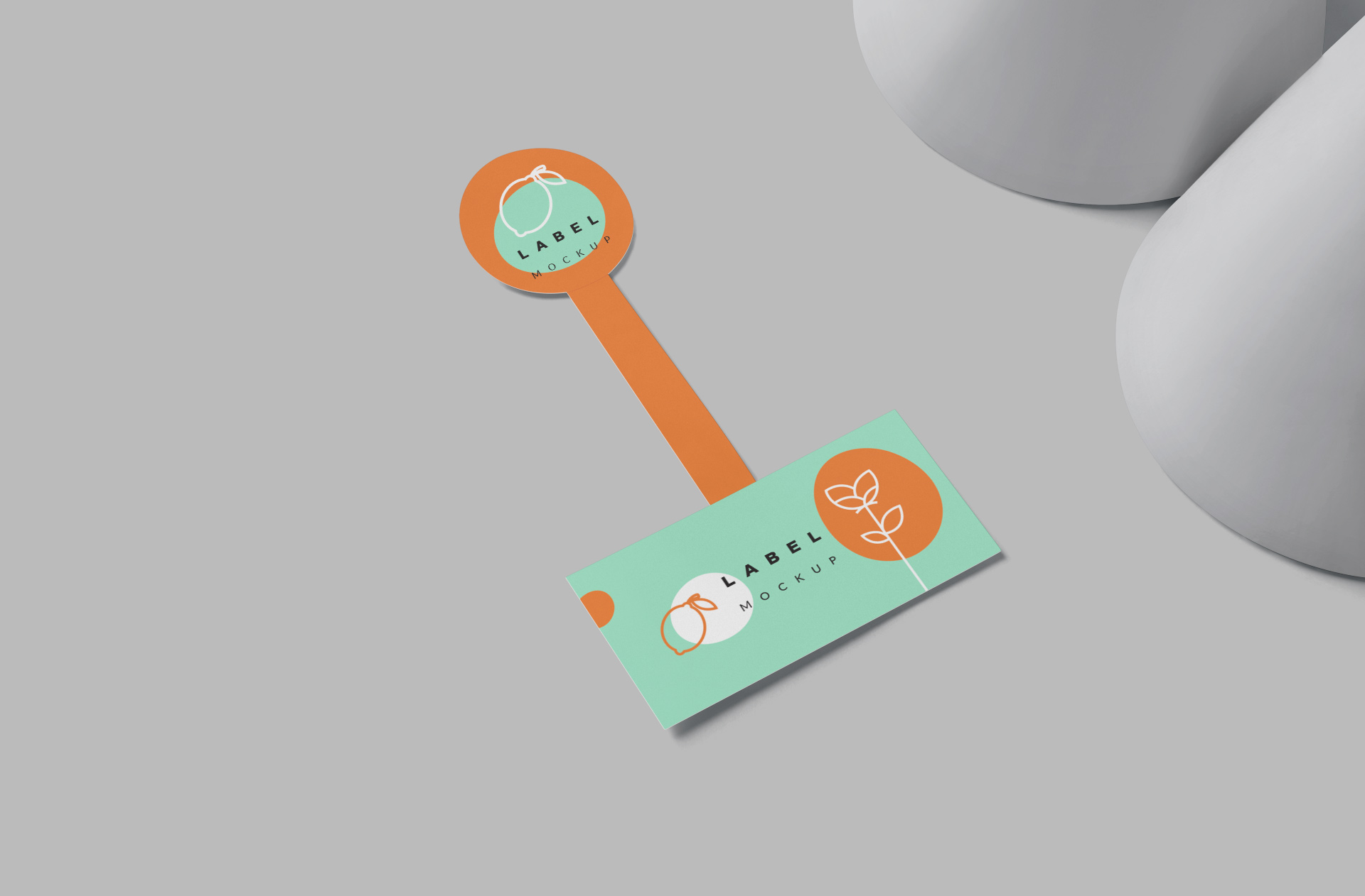 Realistic Tag and Label Mockup for Branding