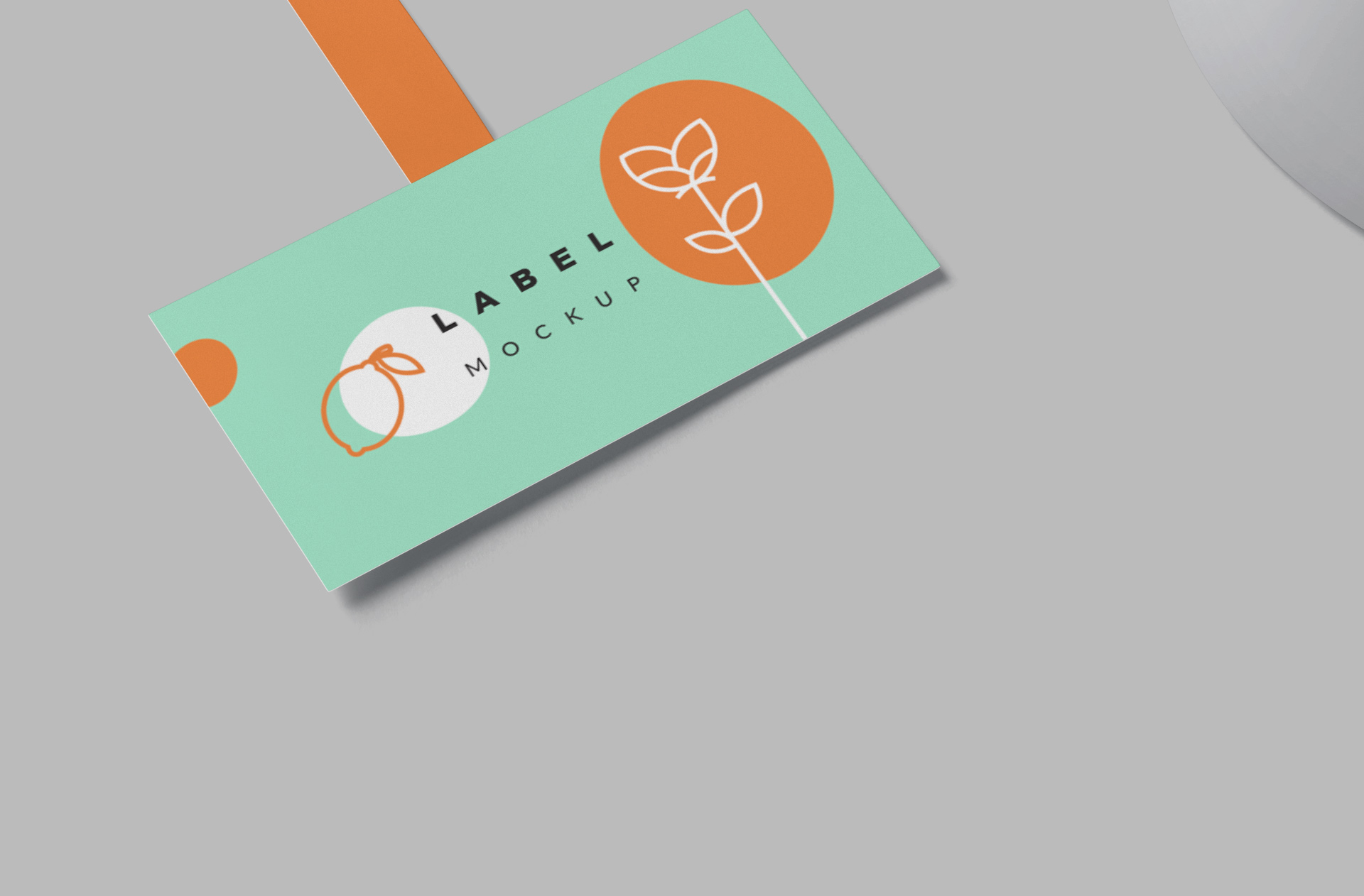 branding label mock-up PSD