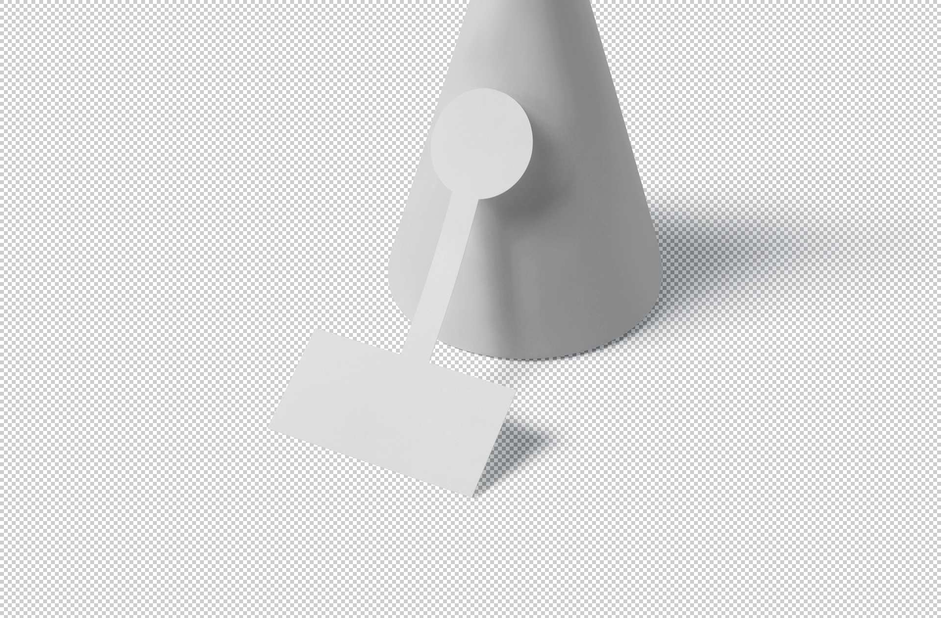 circular product label mock-up