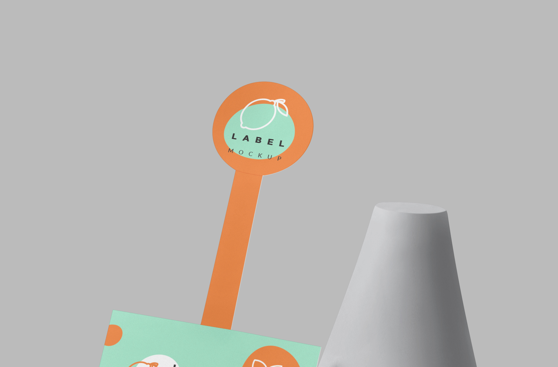 branding label mock-up PSD