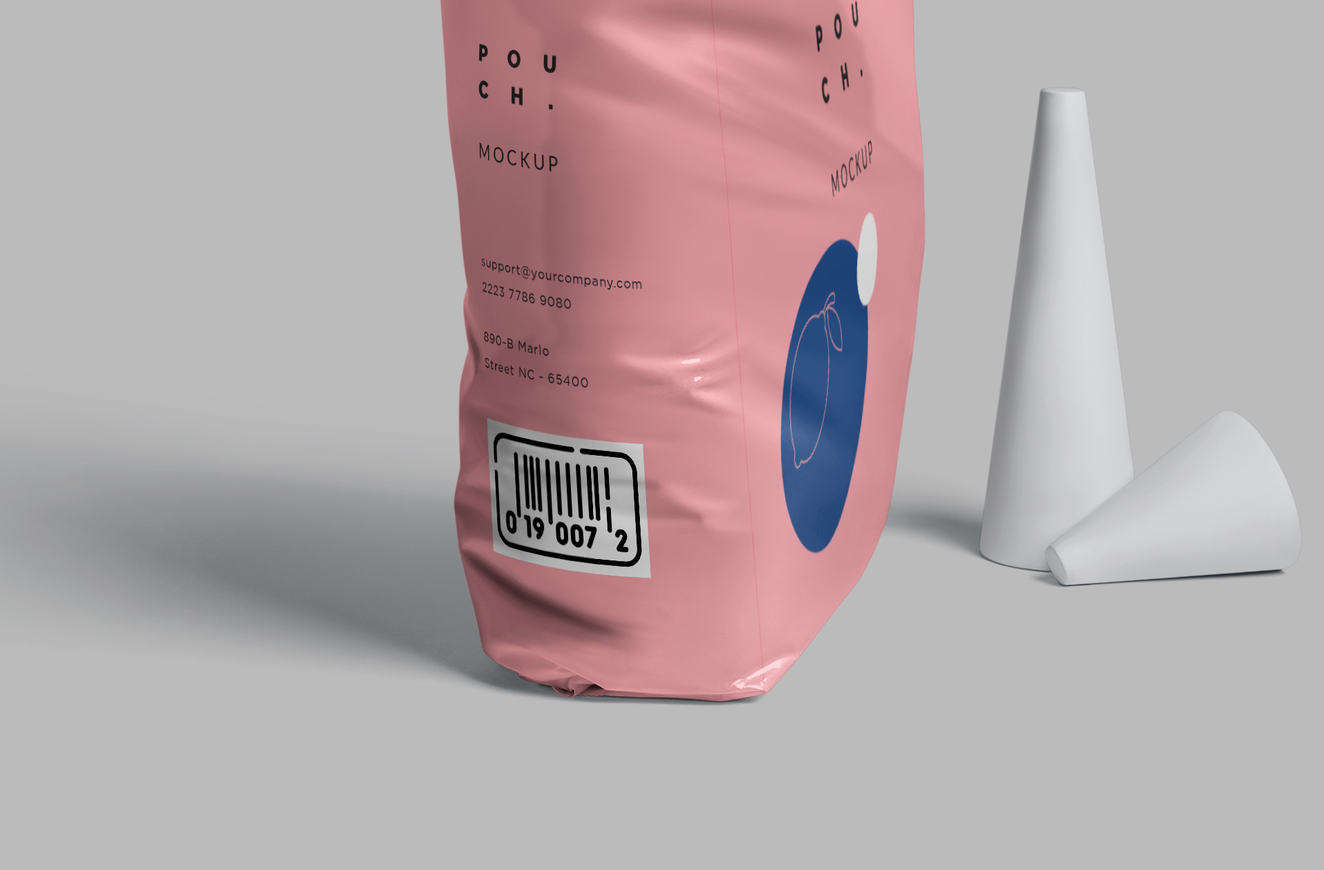 flexible pouch mockup