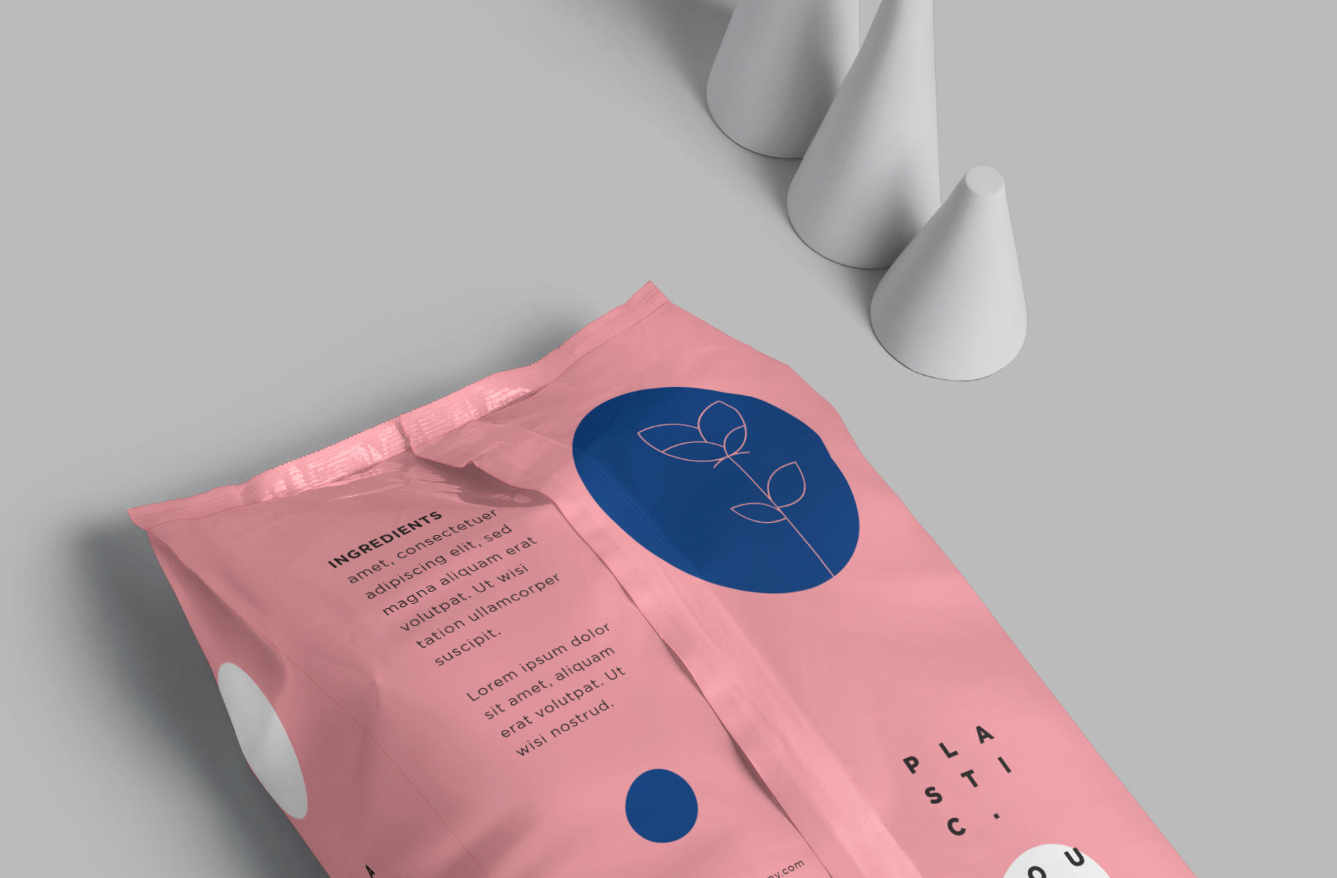 customizable food-safe pouch mock-up