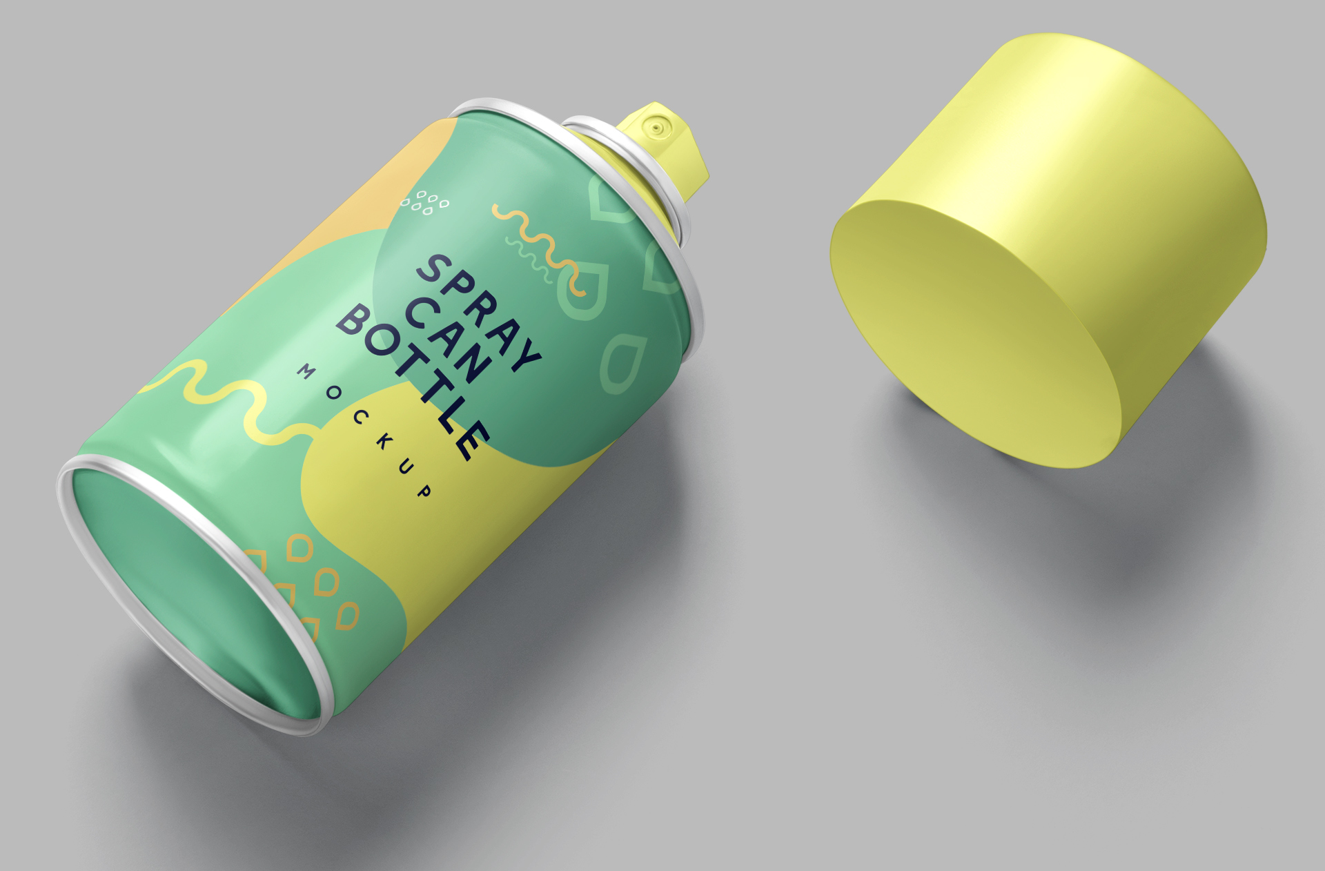 cosmetic spray bottle mockup