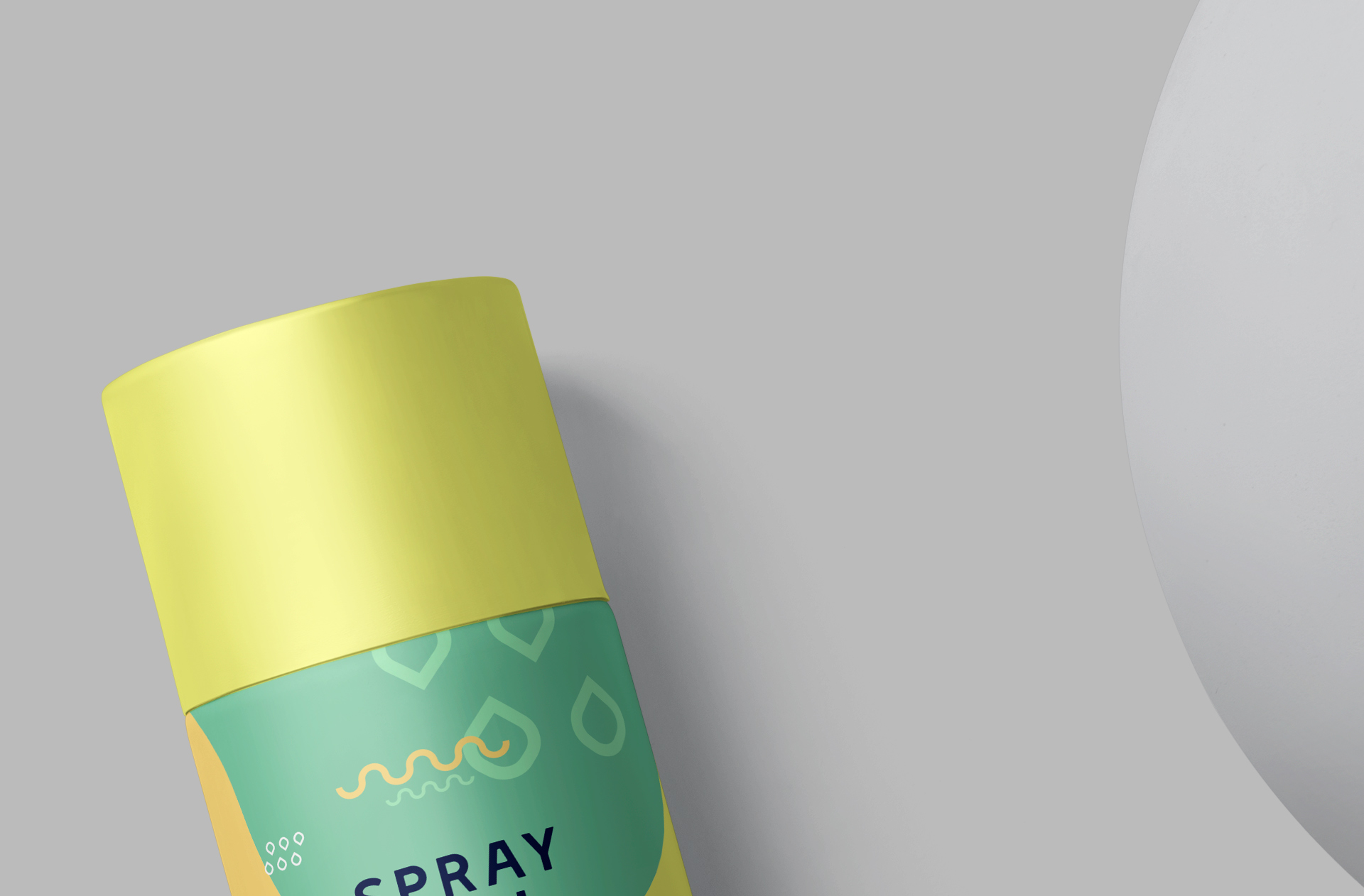 aerosol can branding mock-up