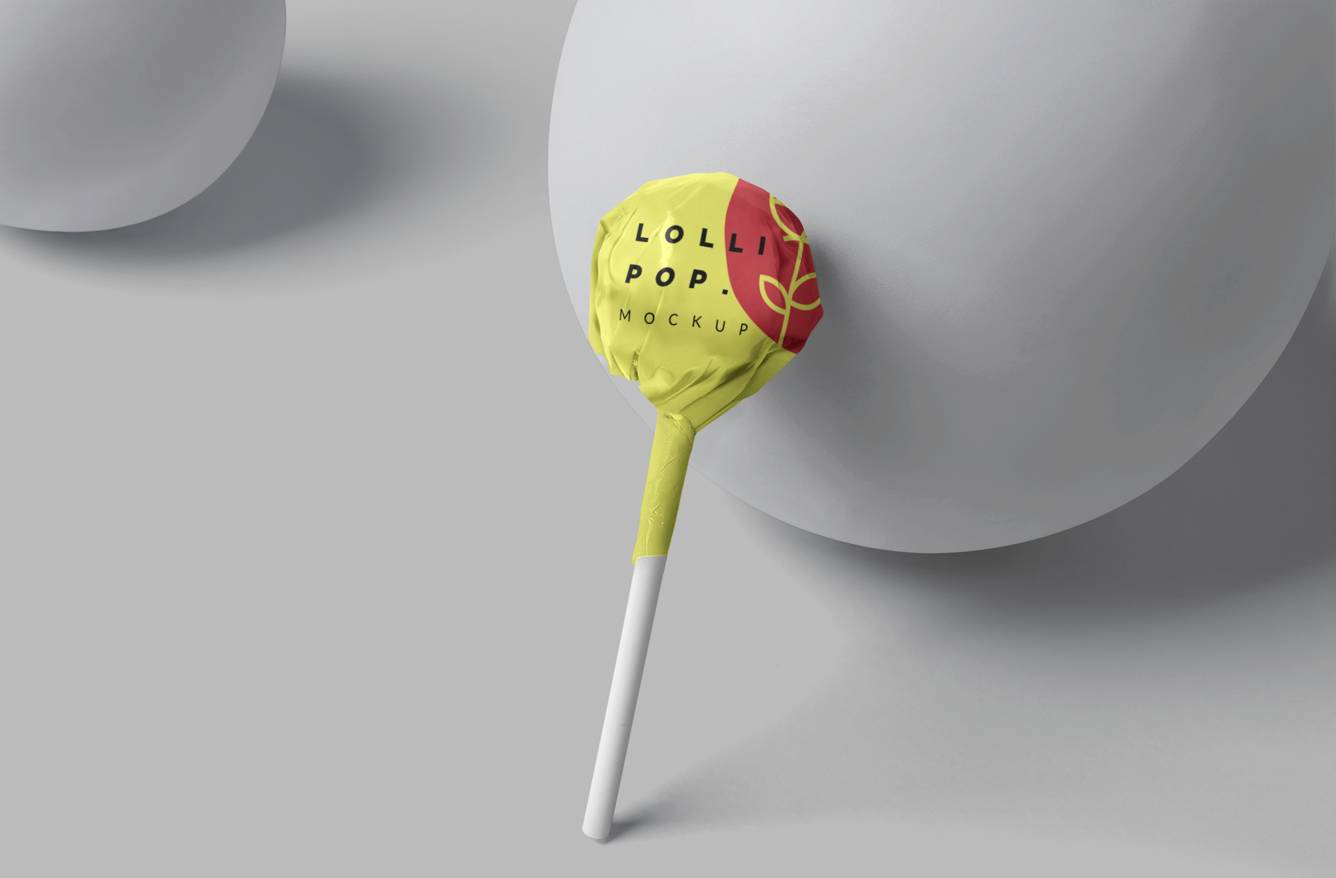 Lollipop Packaging Mockup for Branding Design