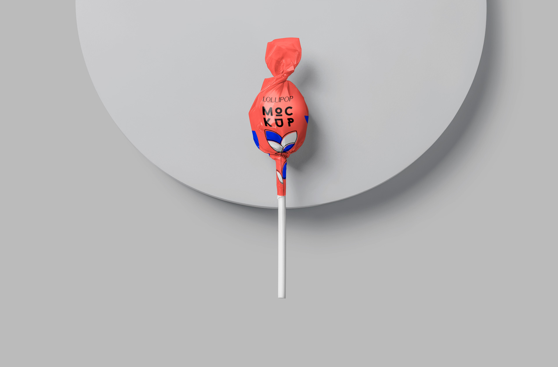Professional Lollipop Packaging Wrapper Mockup