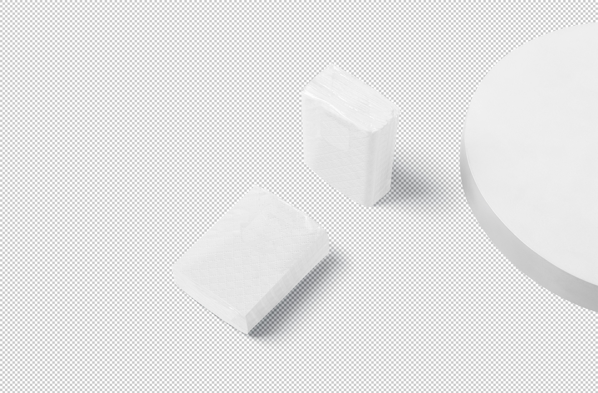 compact hygiene product design mock-up