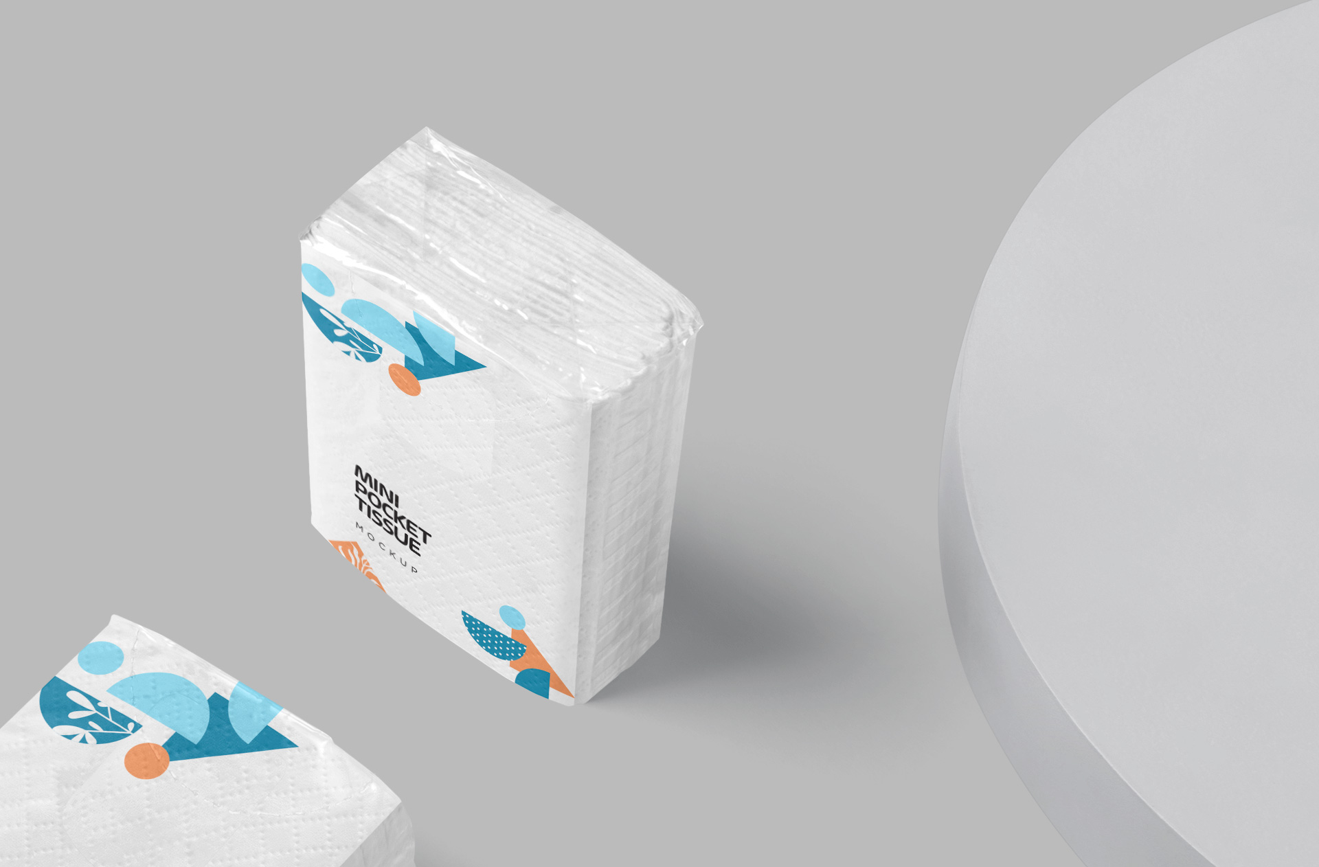 compact hygiene product design mock-up