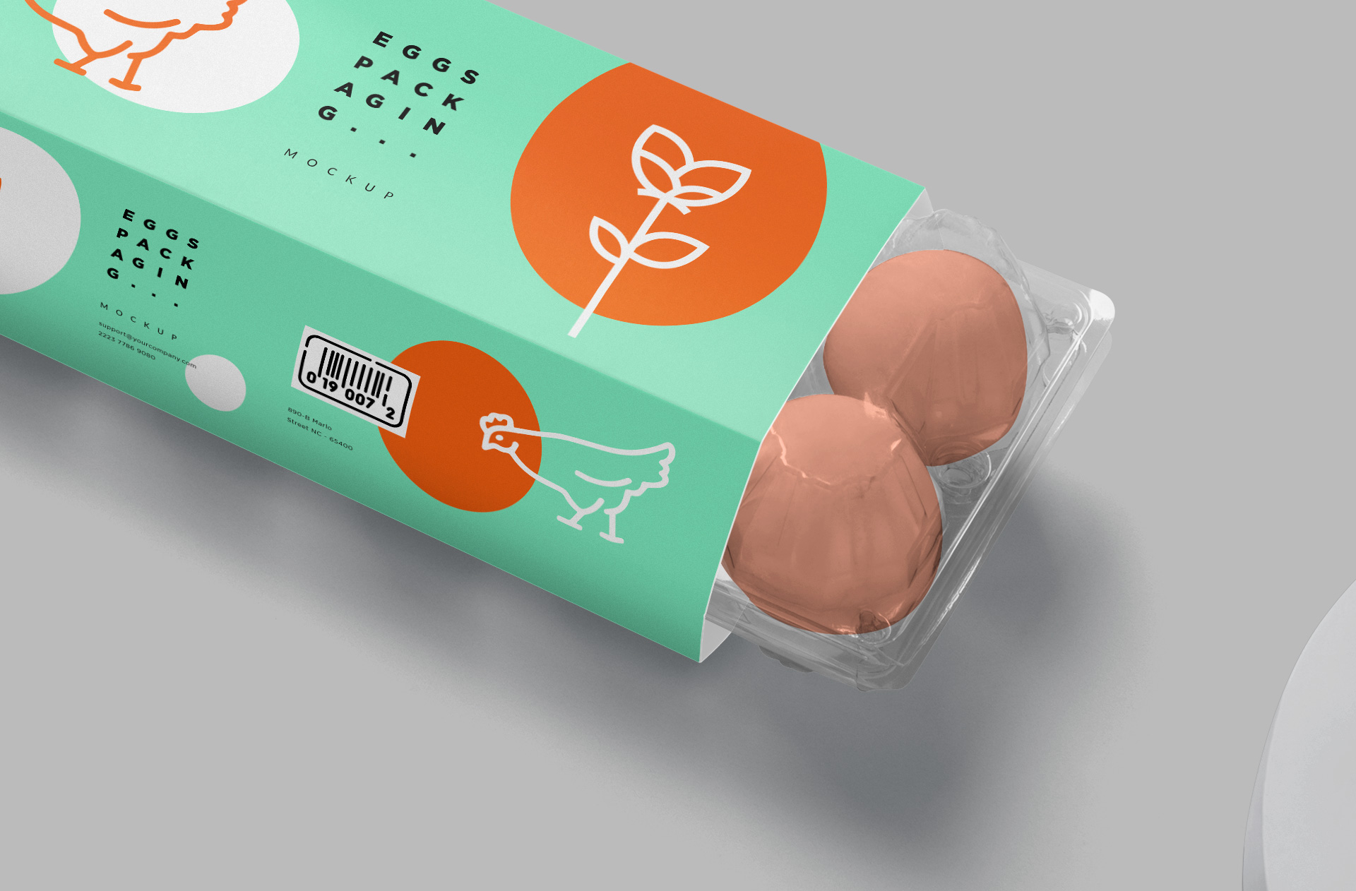 customizable egg branding mock-up