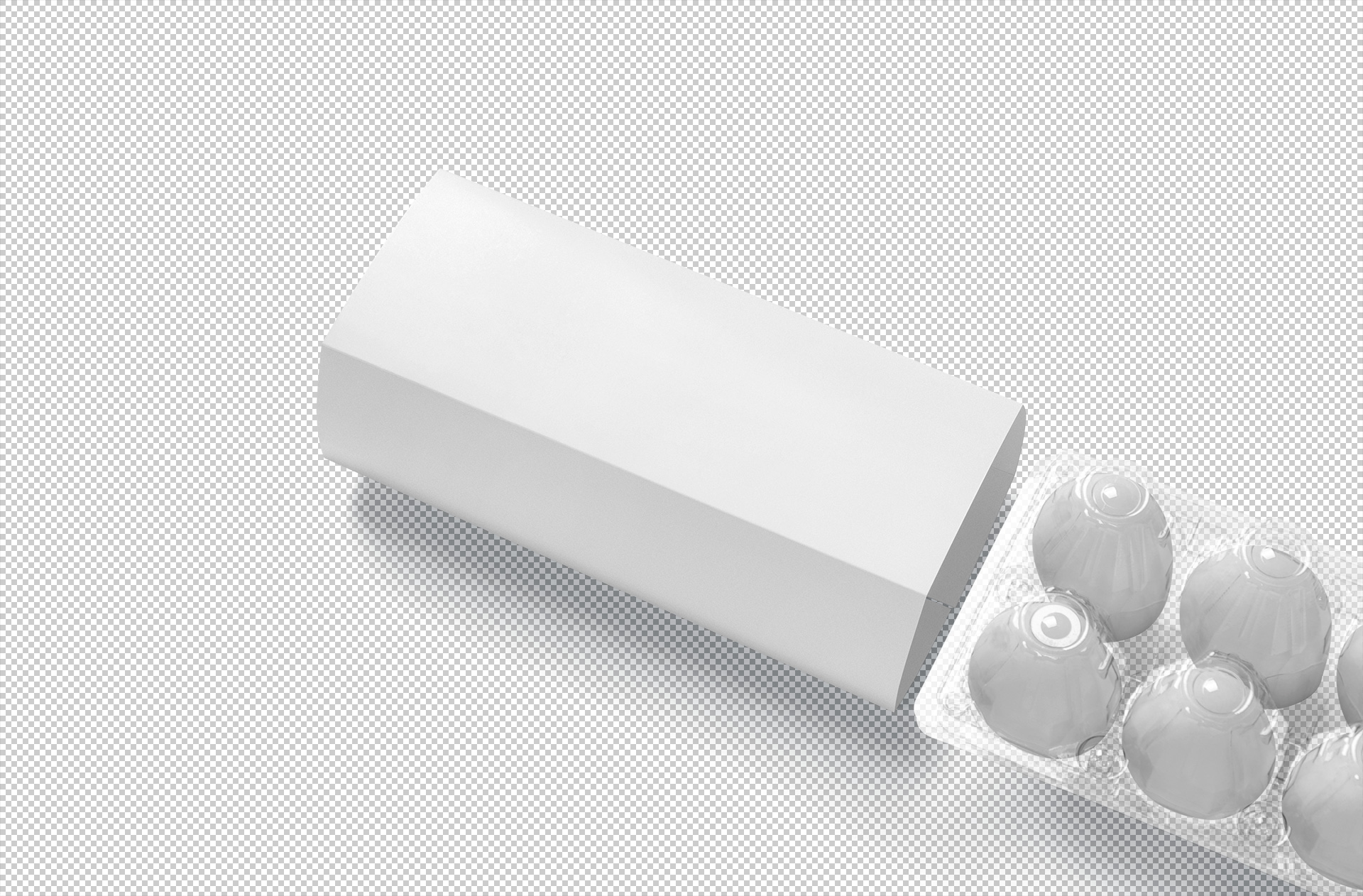 customizable egg packaging mock-up