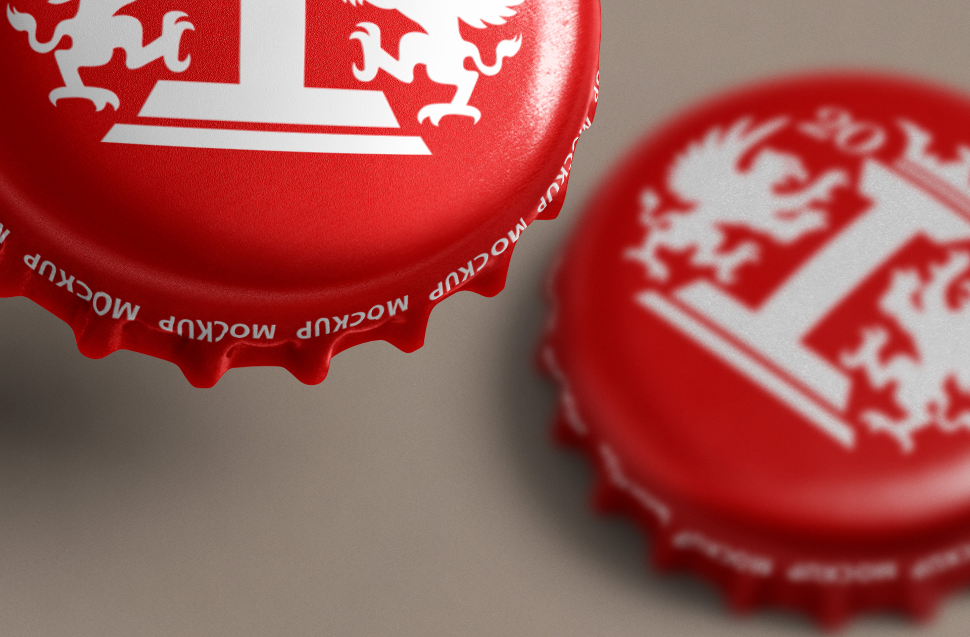 beverage branding mock-up