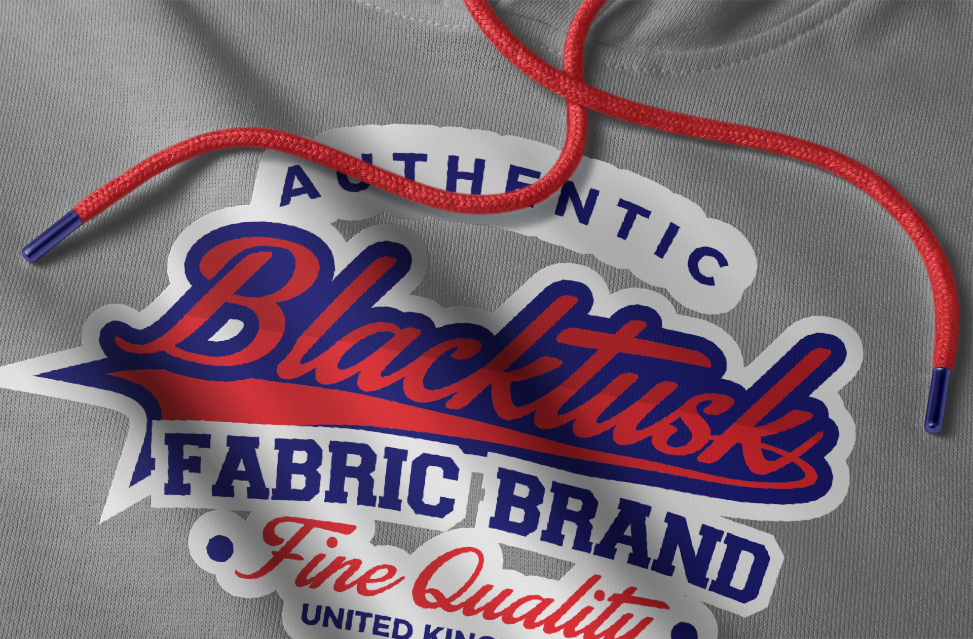 Fabric Hoodie Logo Mockup with Customizable Design