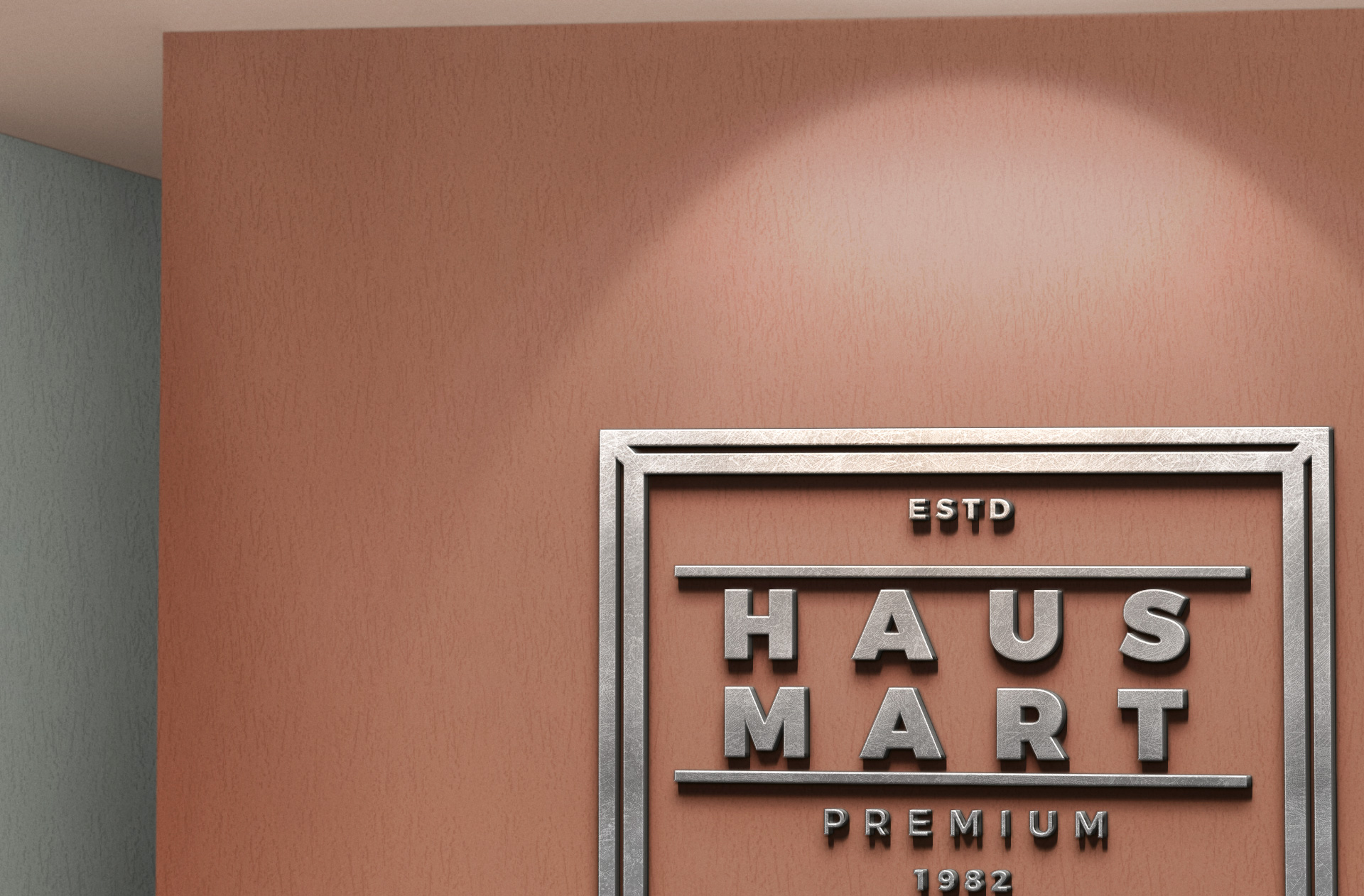 3D logo mock-up