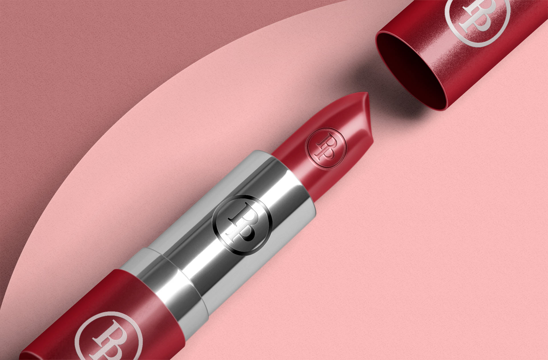 Lipstick Mockup for Cosmetics Branding