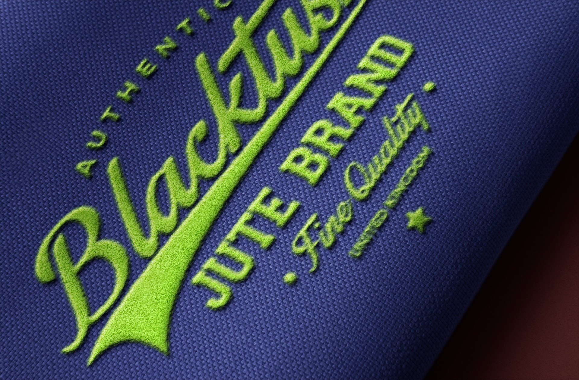 Realistic Fabric Logo Mockup with Embroidery Effect
