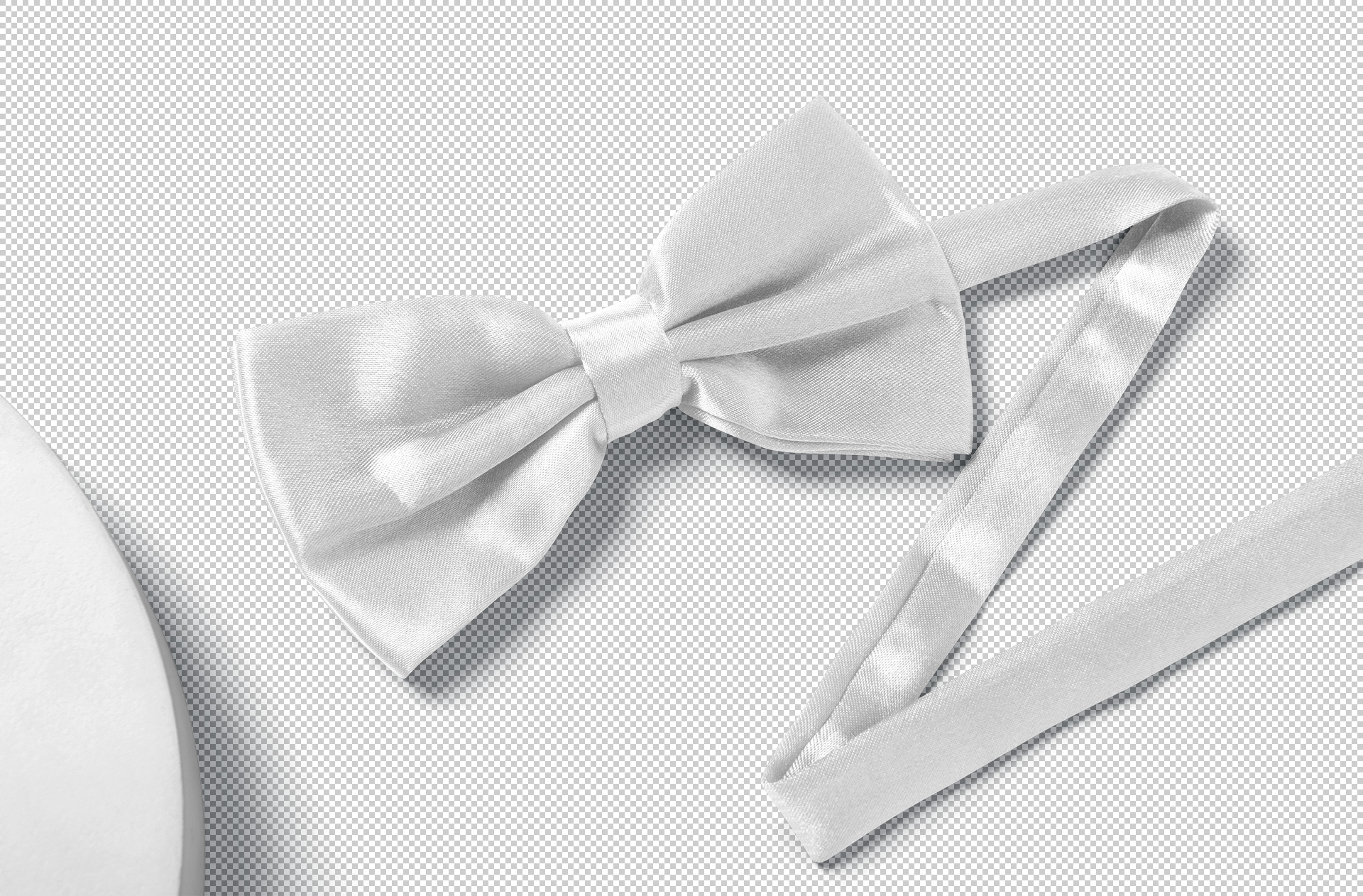 adjustable bow tie mockup