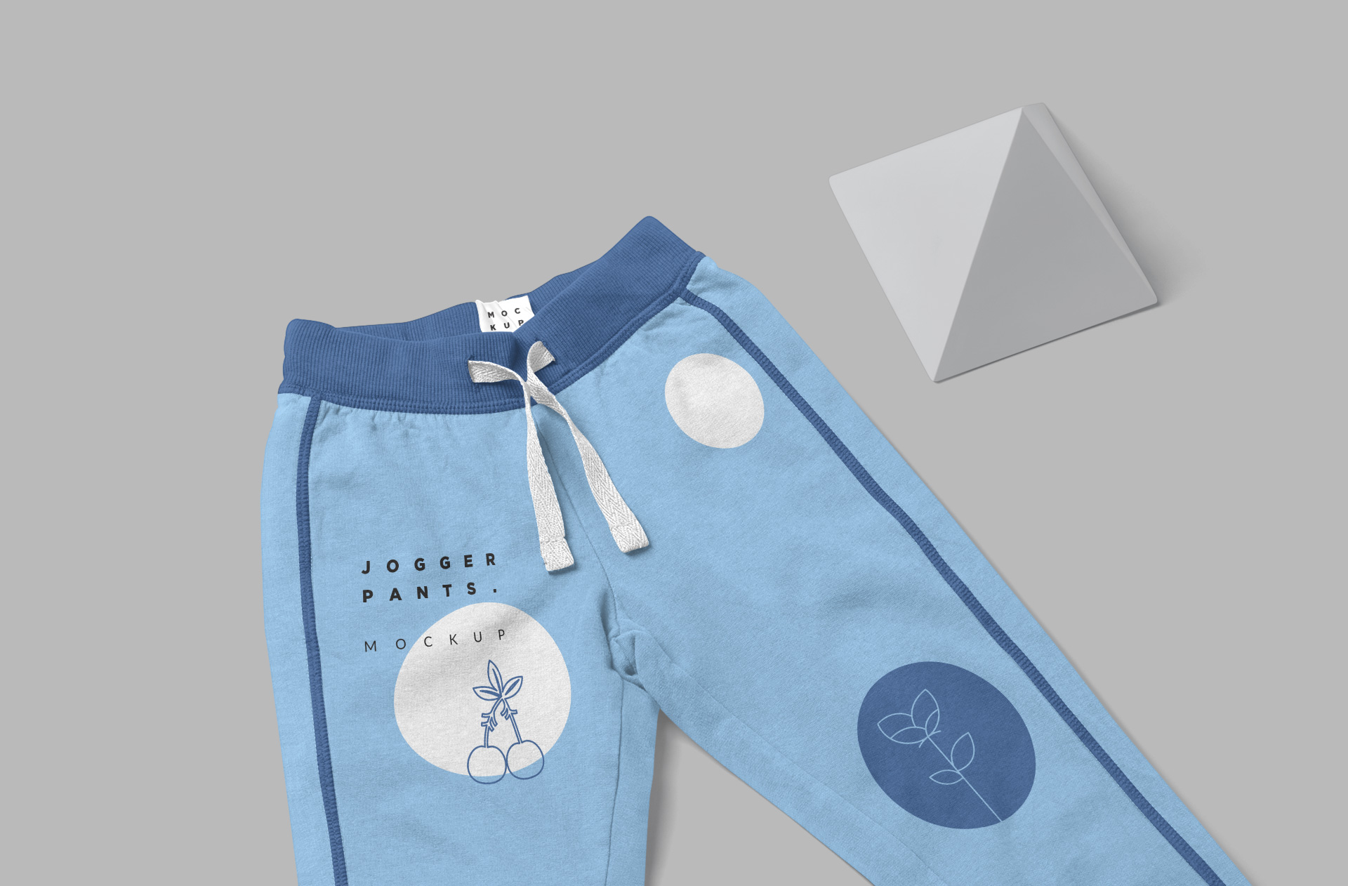 blue jogger pants design