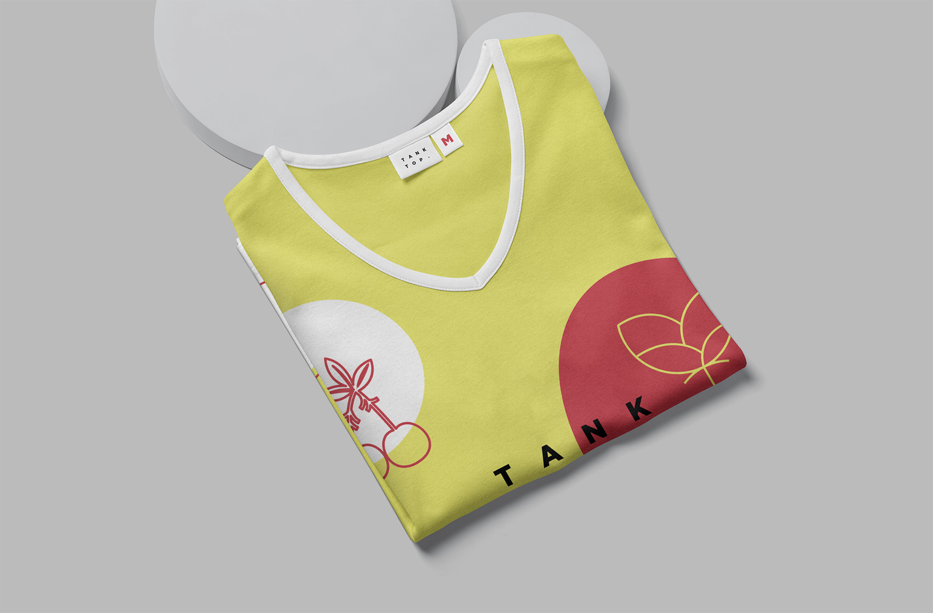Dynamic Tank Top Mockup with Front and Back Views