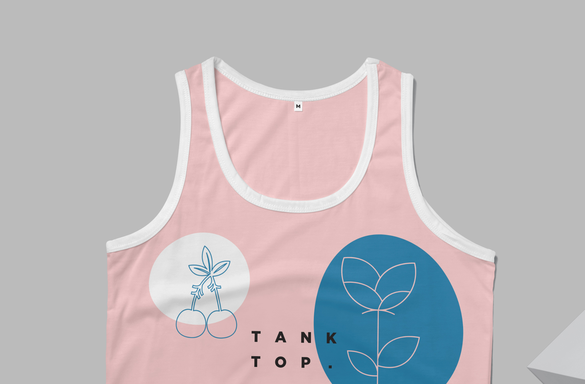 Customizable Pink Tank Top Mockup with Realistic Design