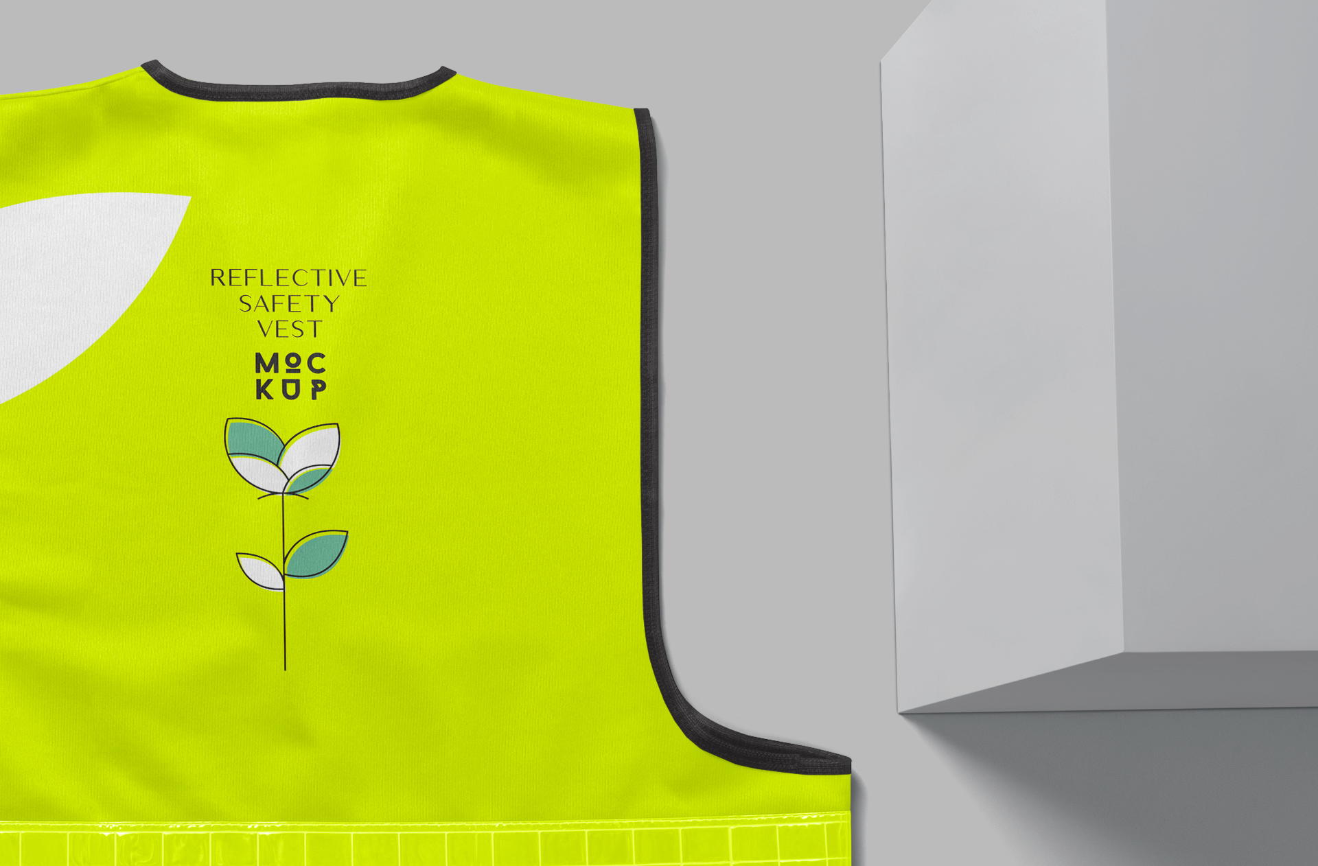 Dynamic Reflective Safety Vest Mockup for Design