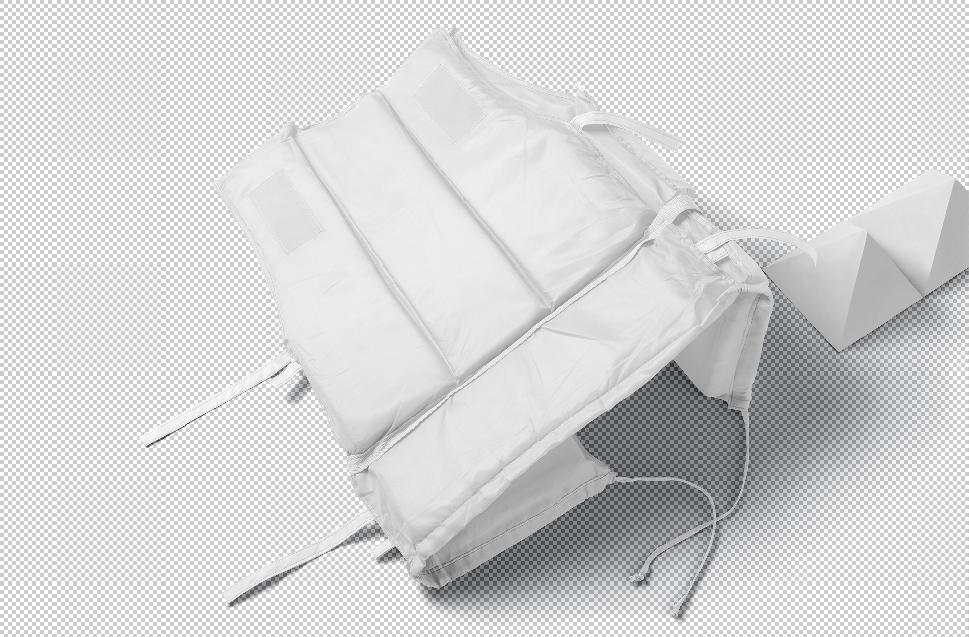 Back View Life Jacket Mockup for Branding