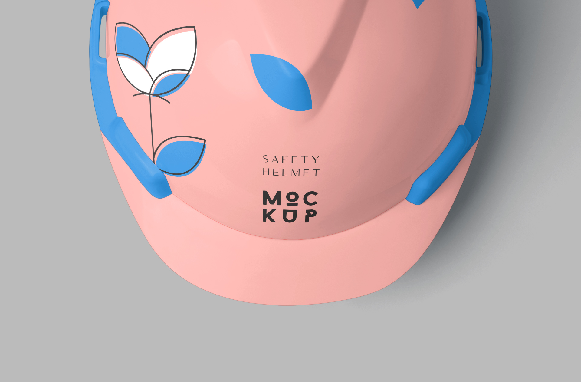 Top View Safety Helmet Mockup for Branding