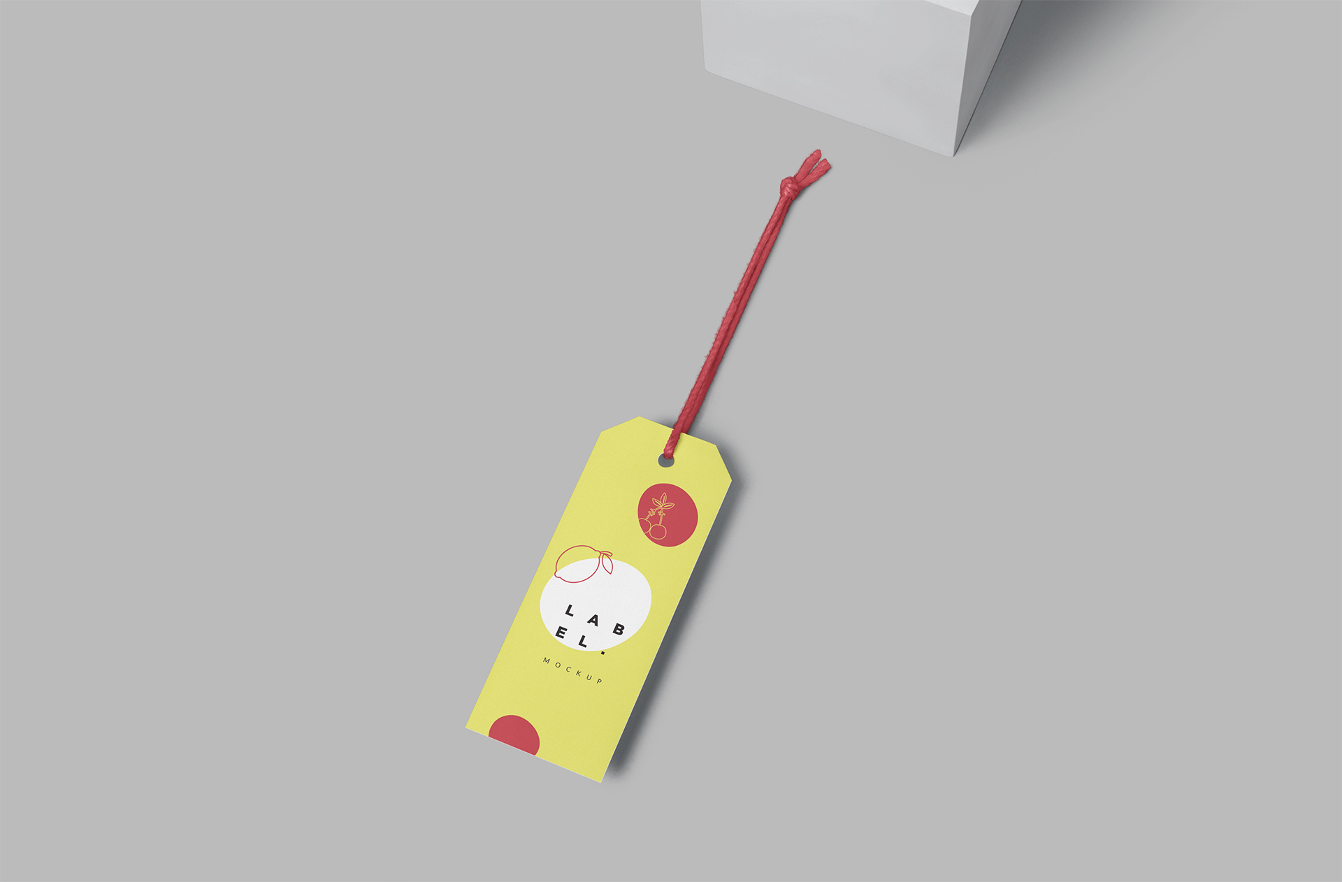 Customizable Hanging Label Tag Mockup