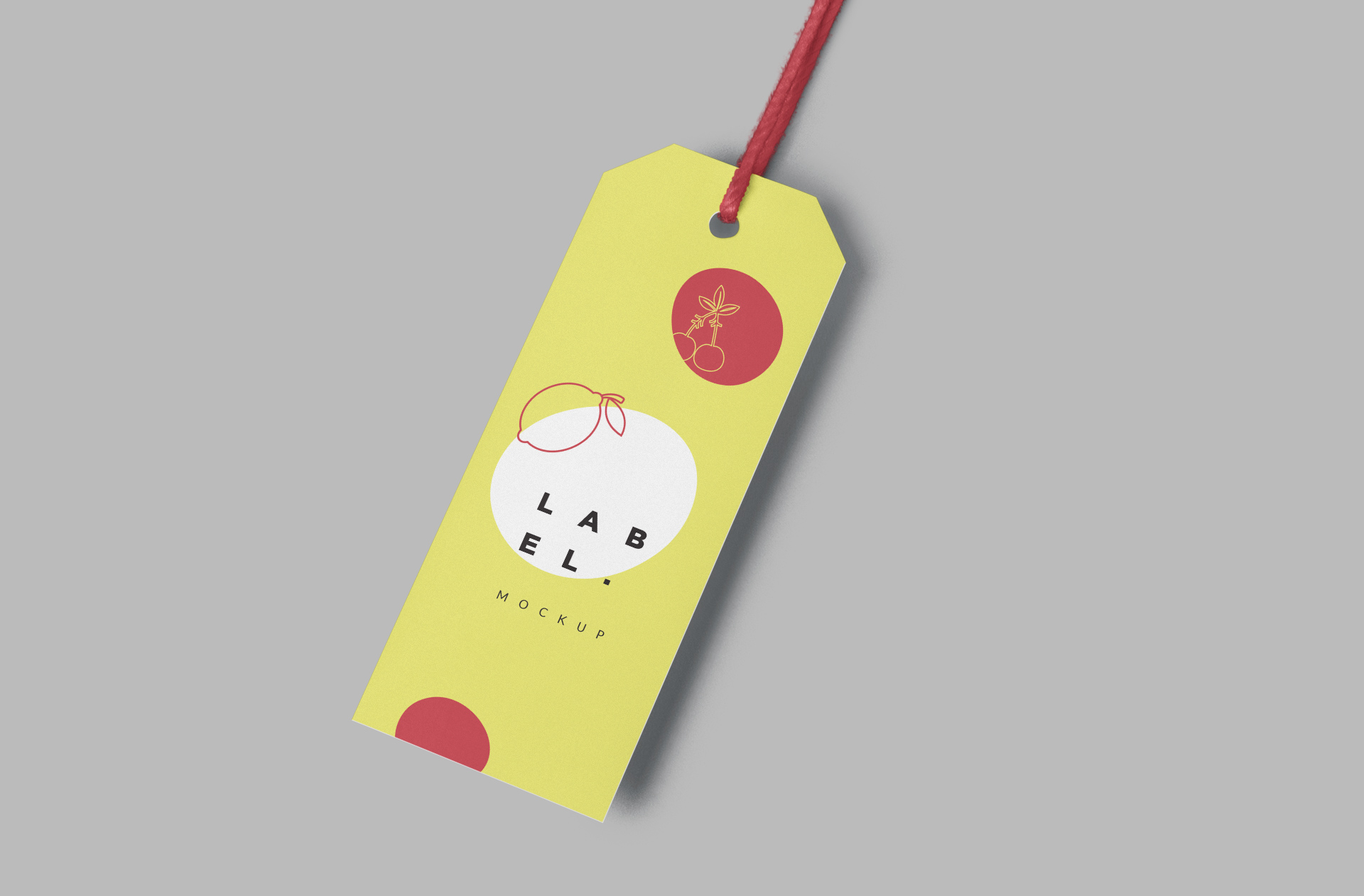apparel tag mock-up PSD
