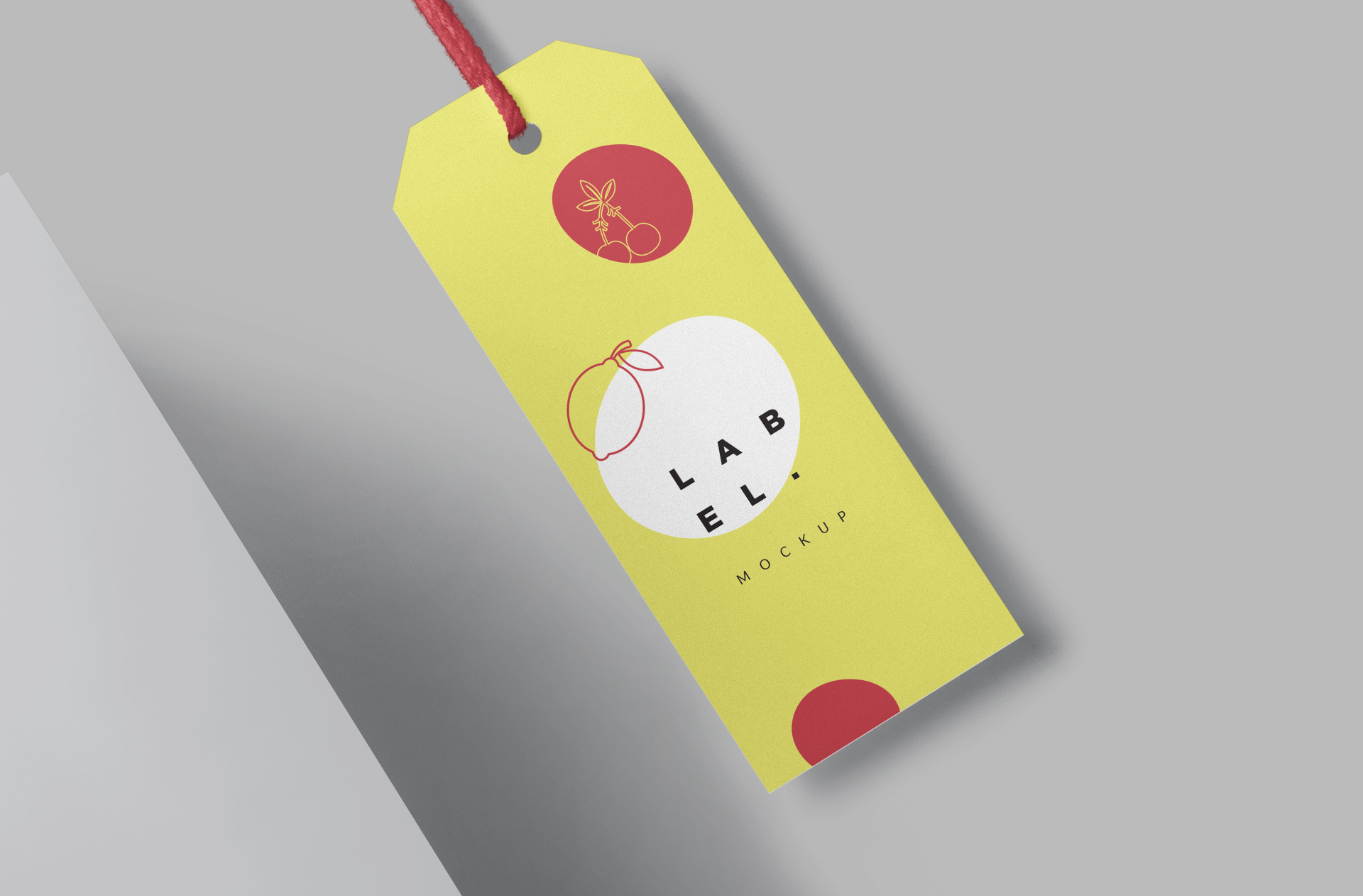 apparel branding tag mock-up PSD