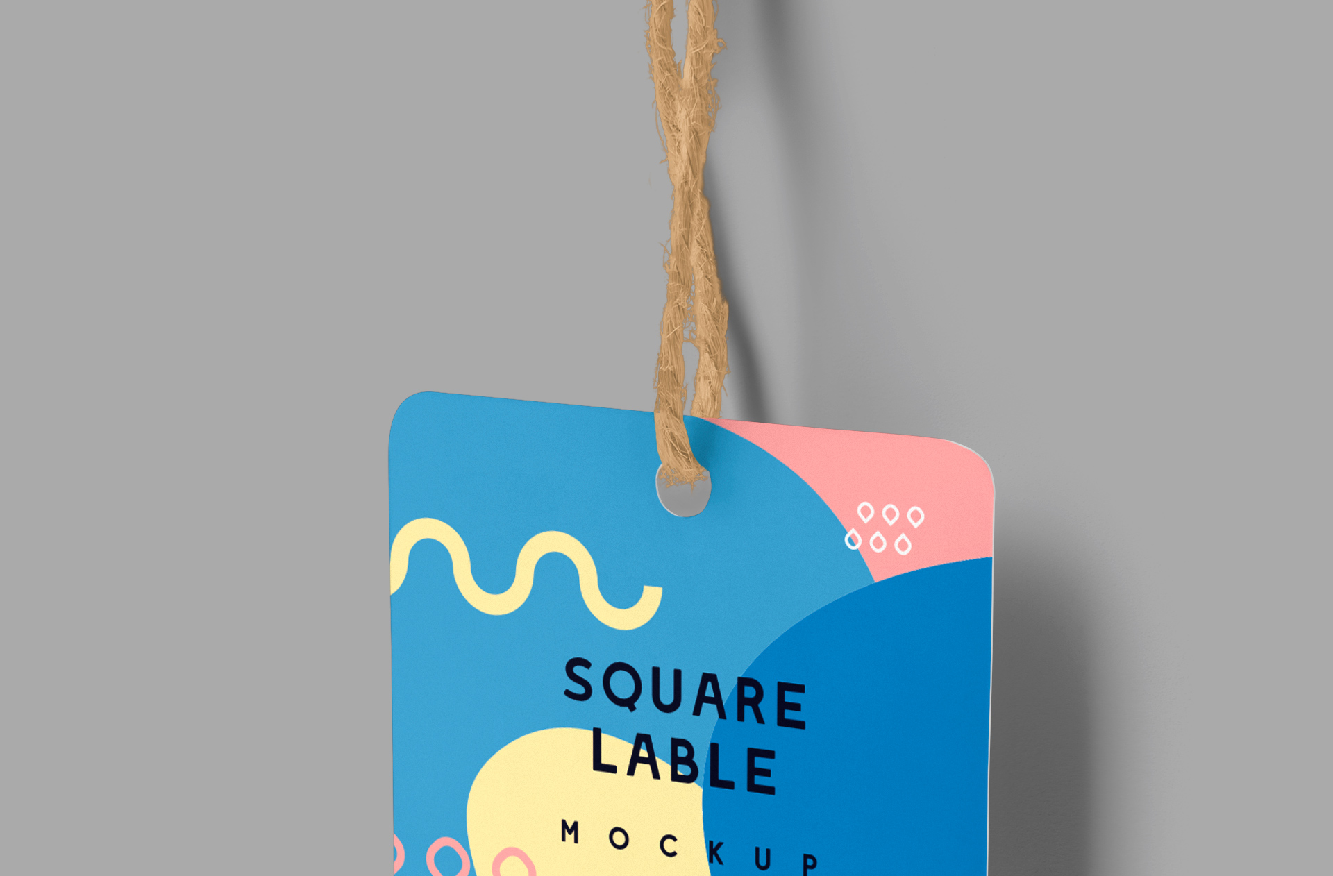 branding label square mock-up