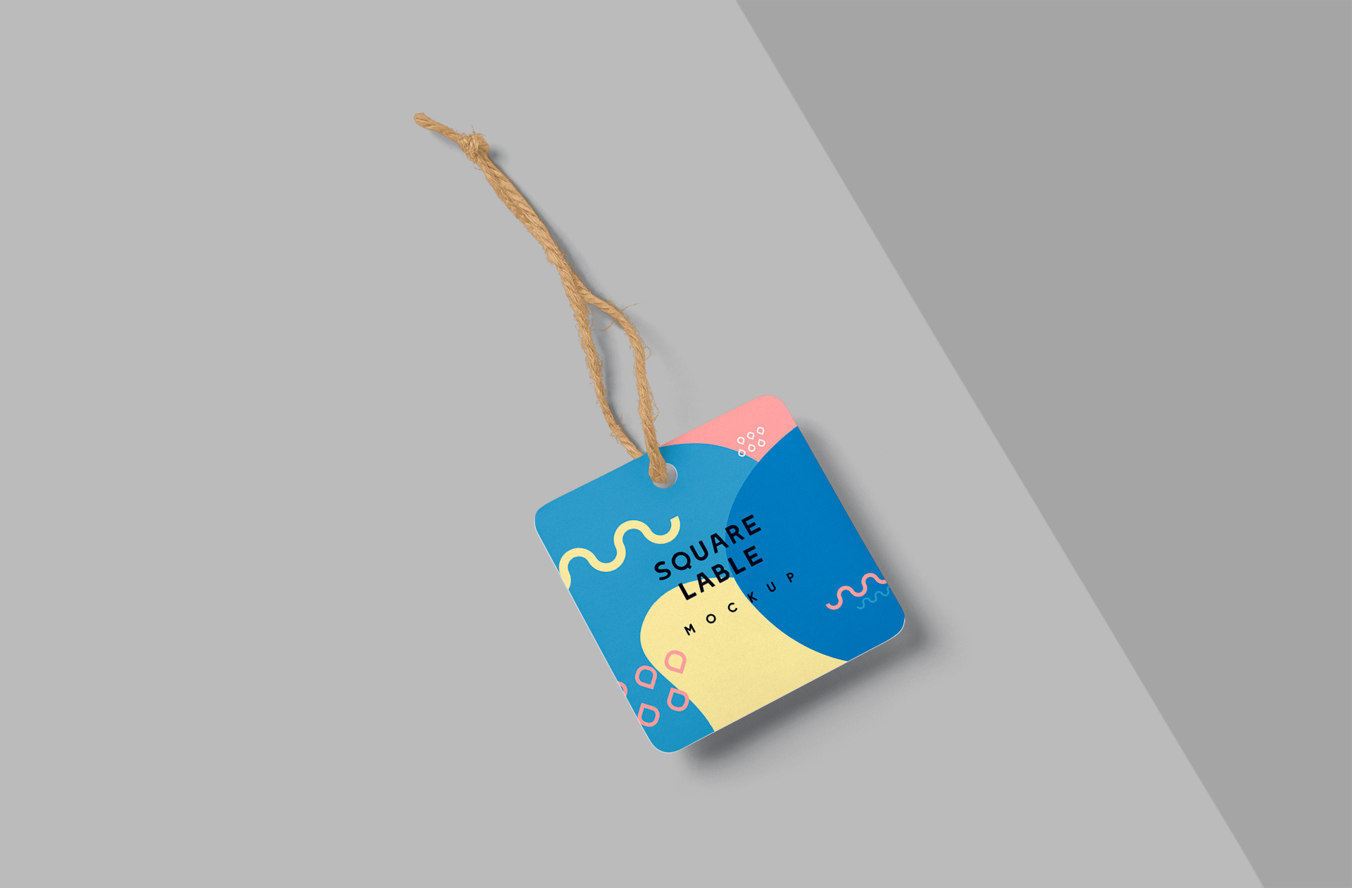 Minimalist Square Label Mockup for Branding