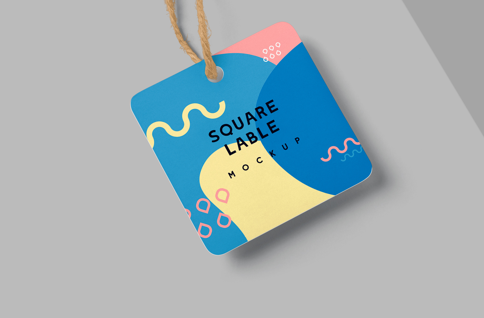 customizable product label mock-up PSD