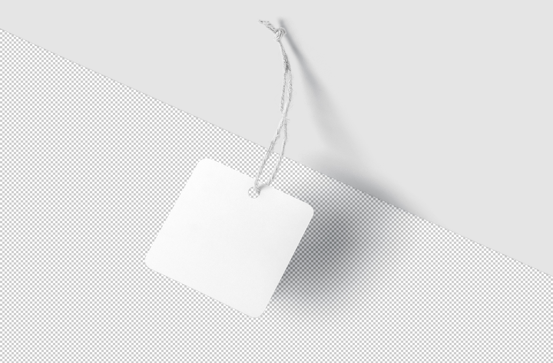 customizable garment label mock-up PSD