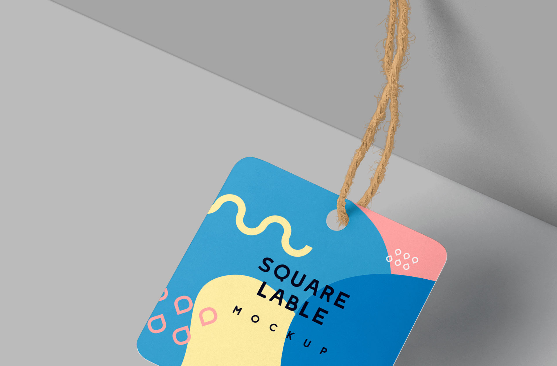 customizable garment label mock-up PSD