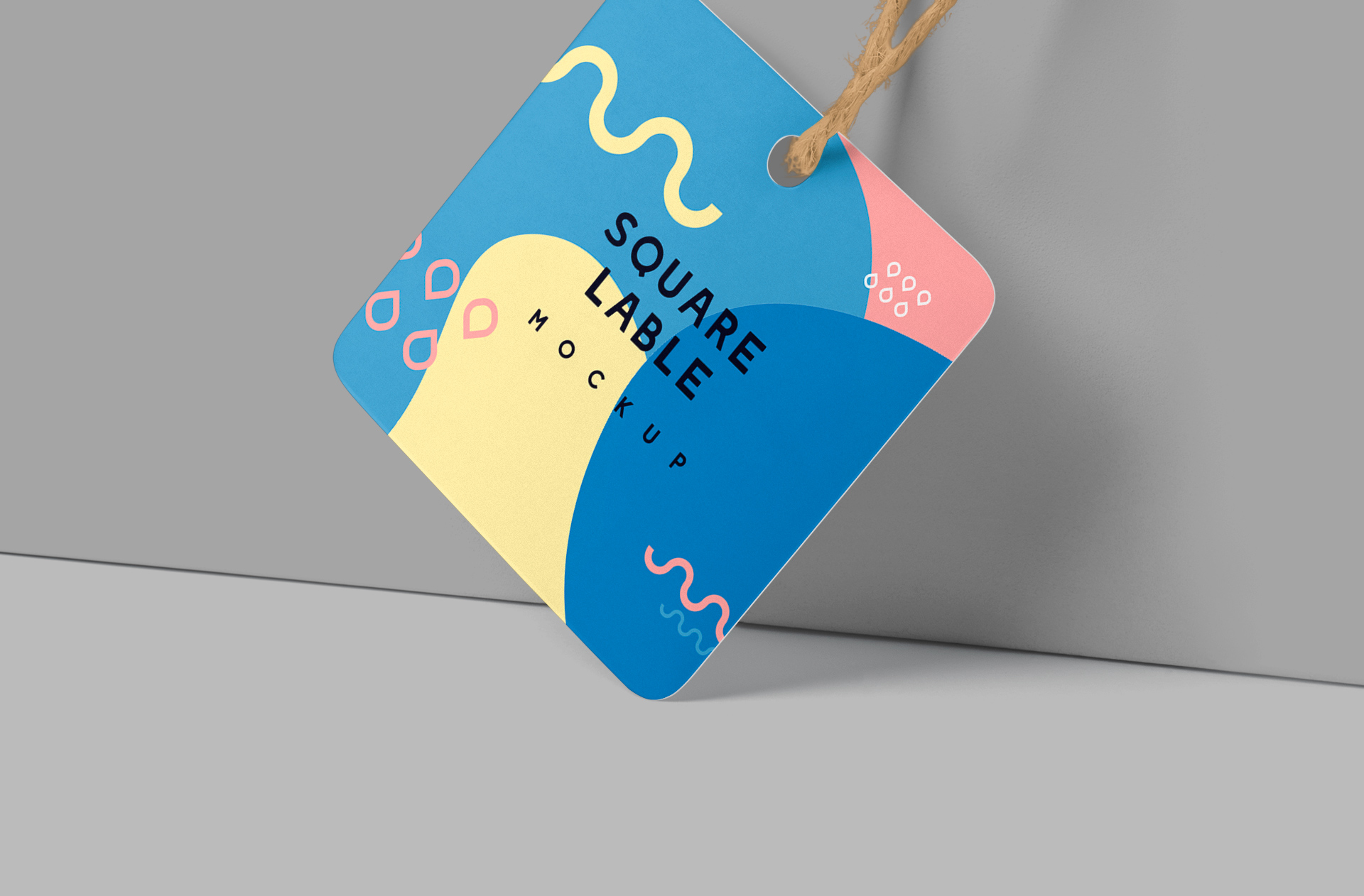 clean apparel square label mock-up