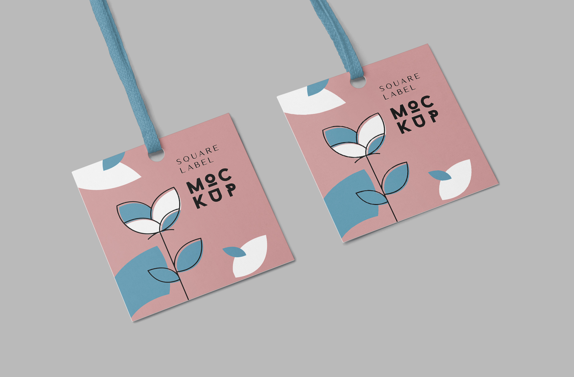 branding square label PSD