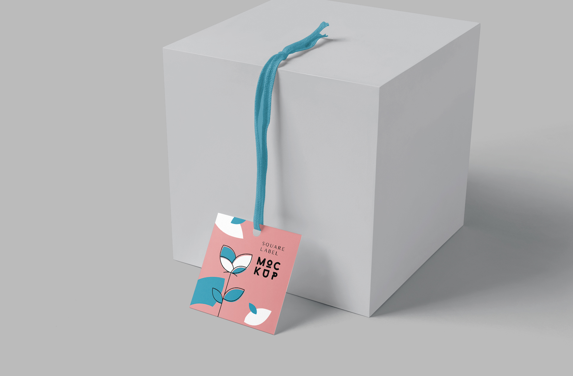 Minimalist Square Label Mockup for Branding