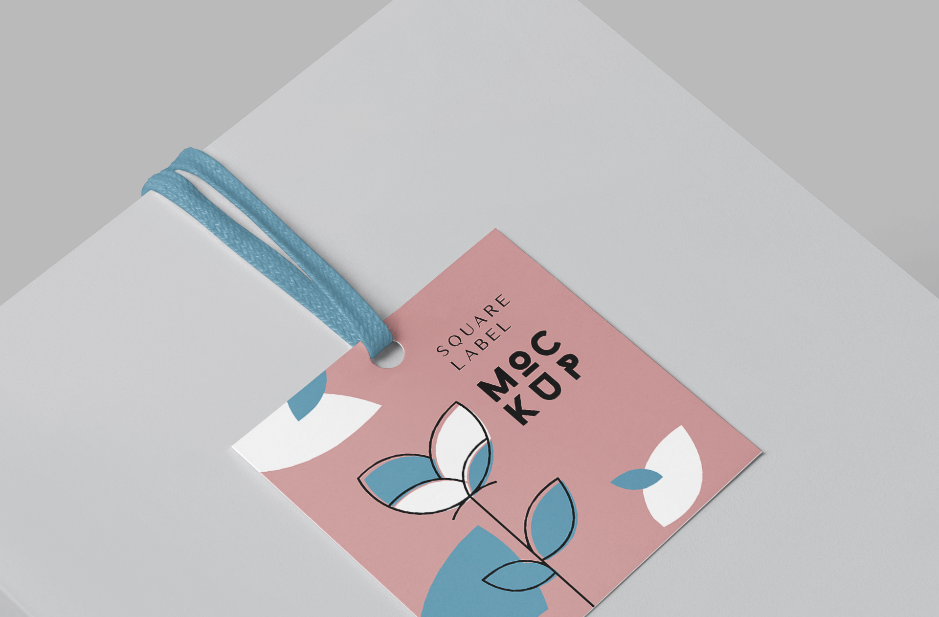 customizable product label mock-up PSD