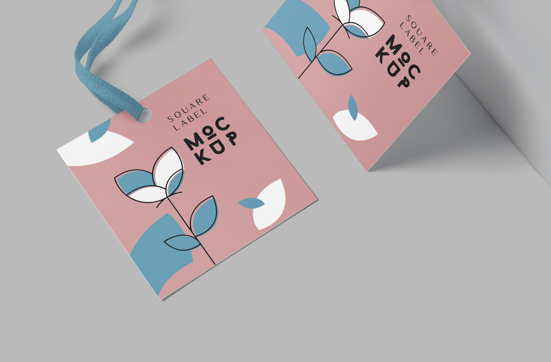 clean apparel square label mock-up