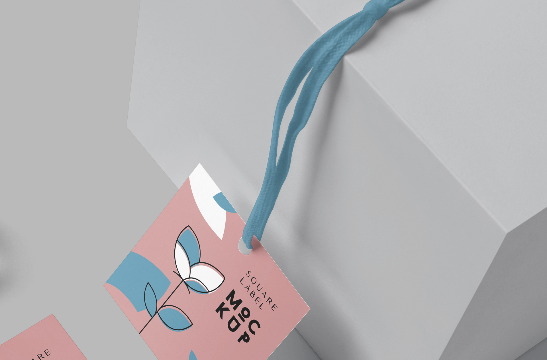 clean apparel square label mock-up