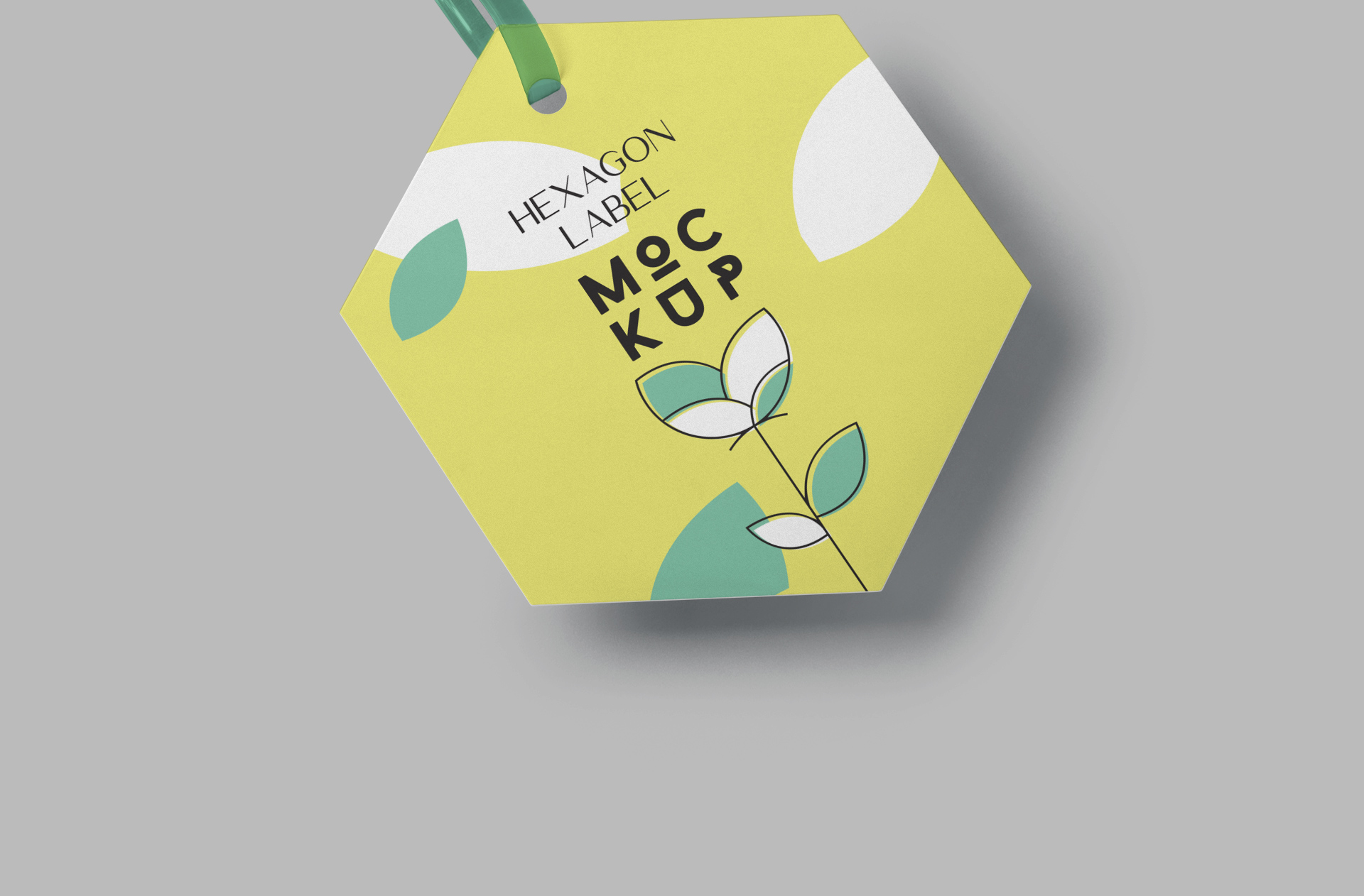 clean and modern geometric label PSD