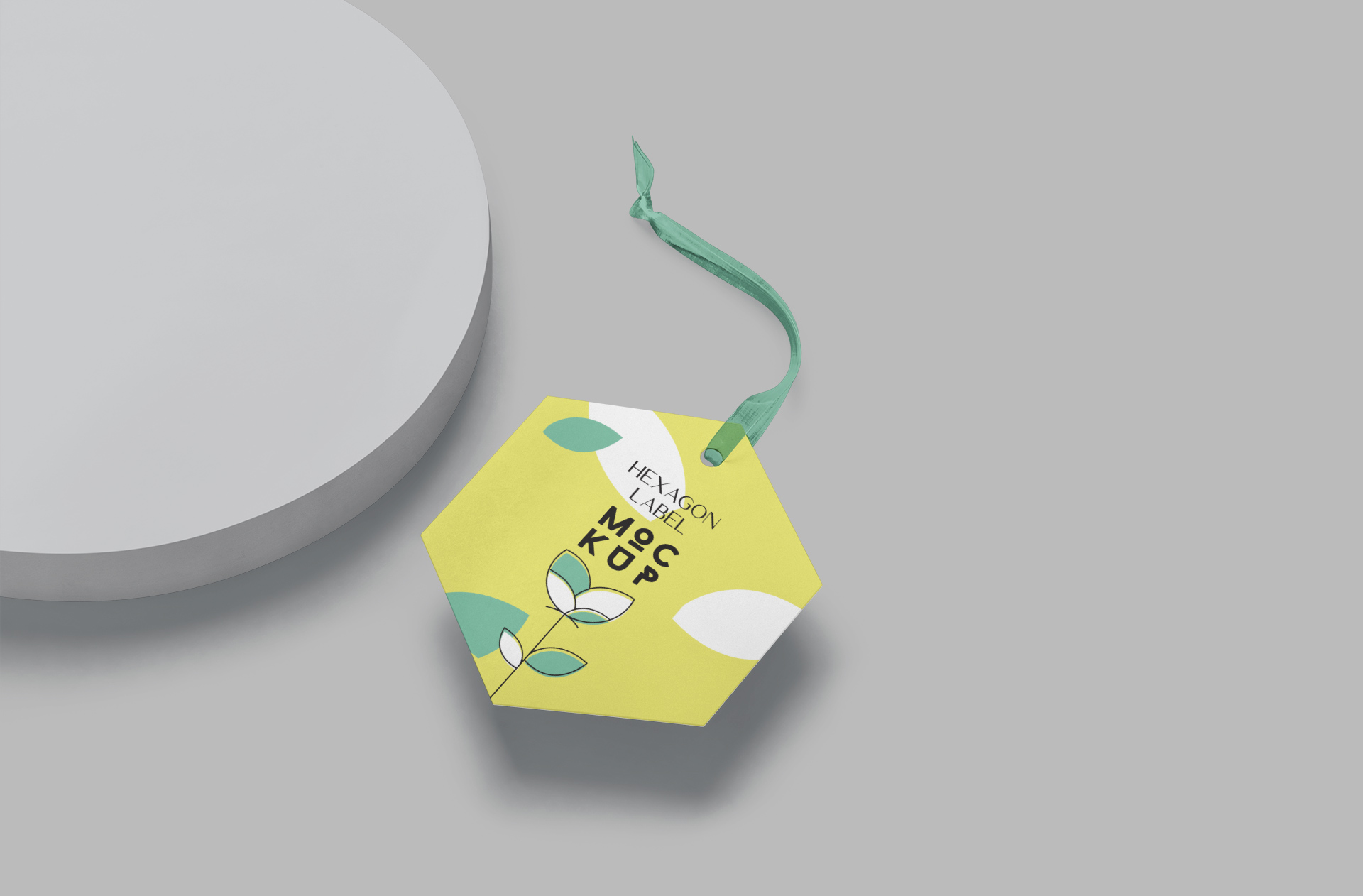 Elegant Hexagonal Label Mockup for Branding