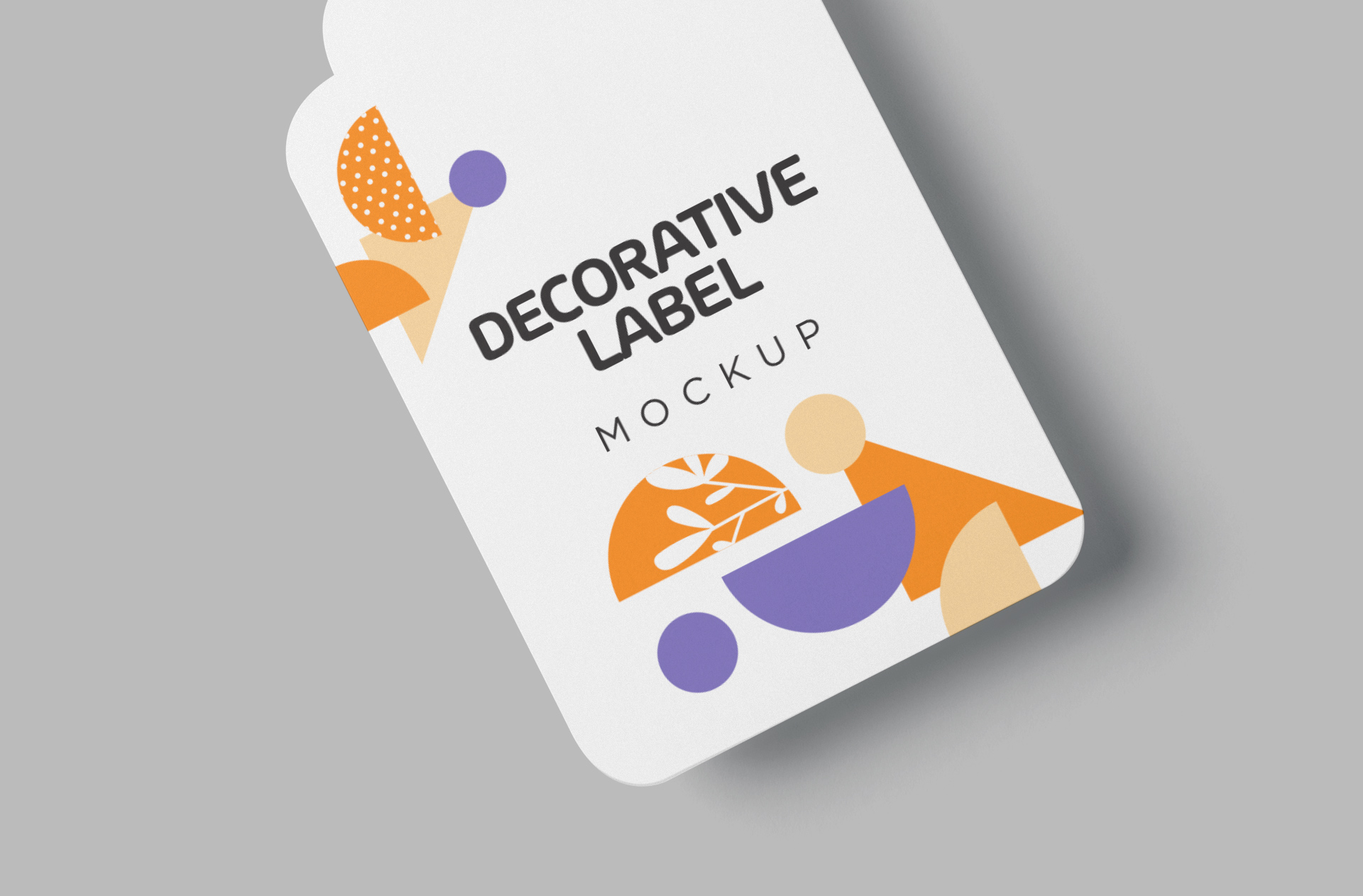 customizable branding label PSD