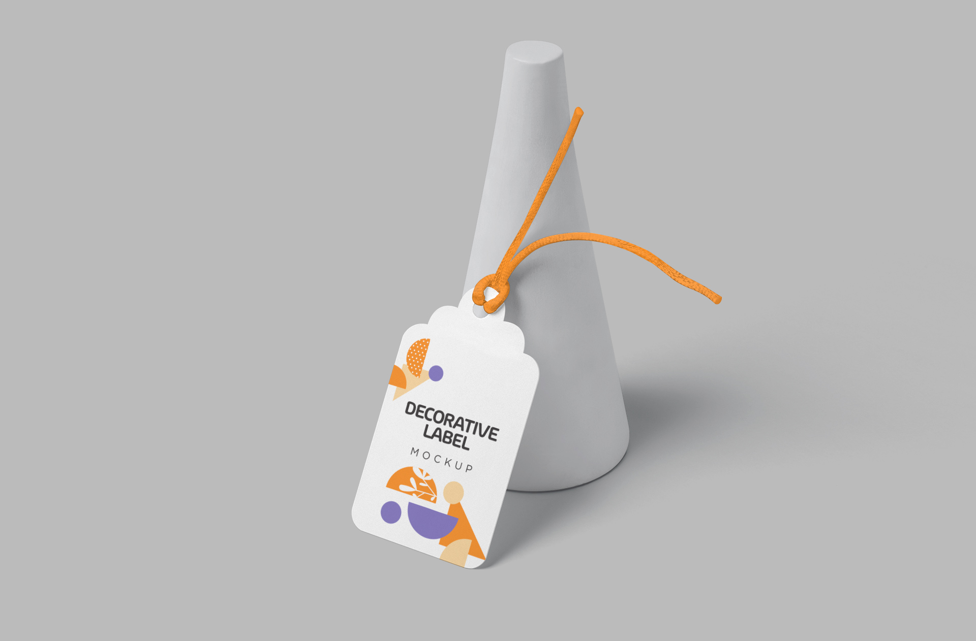 Elegant Decorative Label Mockup for Branding