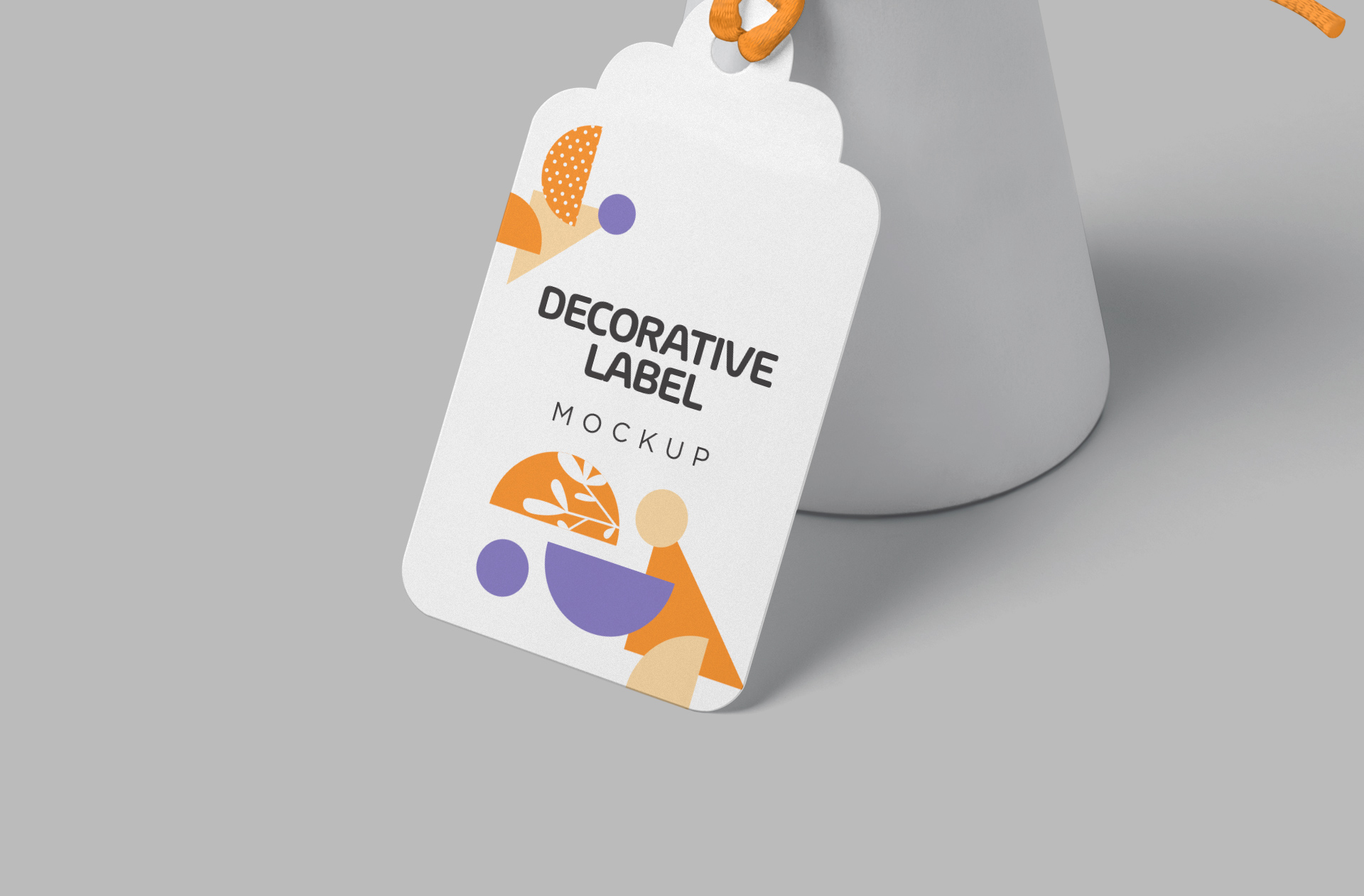 customizable branding tag mock-up PSD