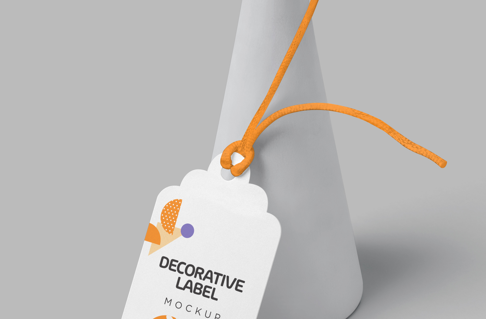customizable branding tag mock-up PSD