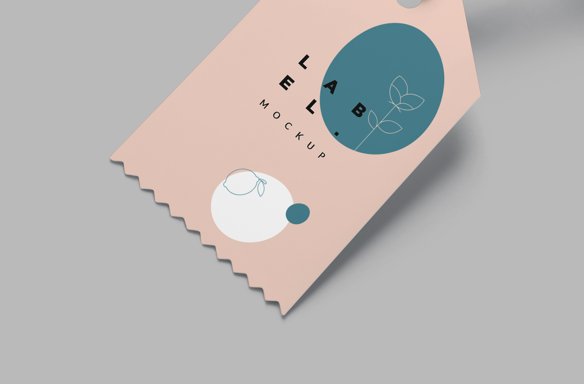 apparel tag mock-up