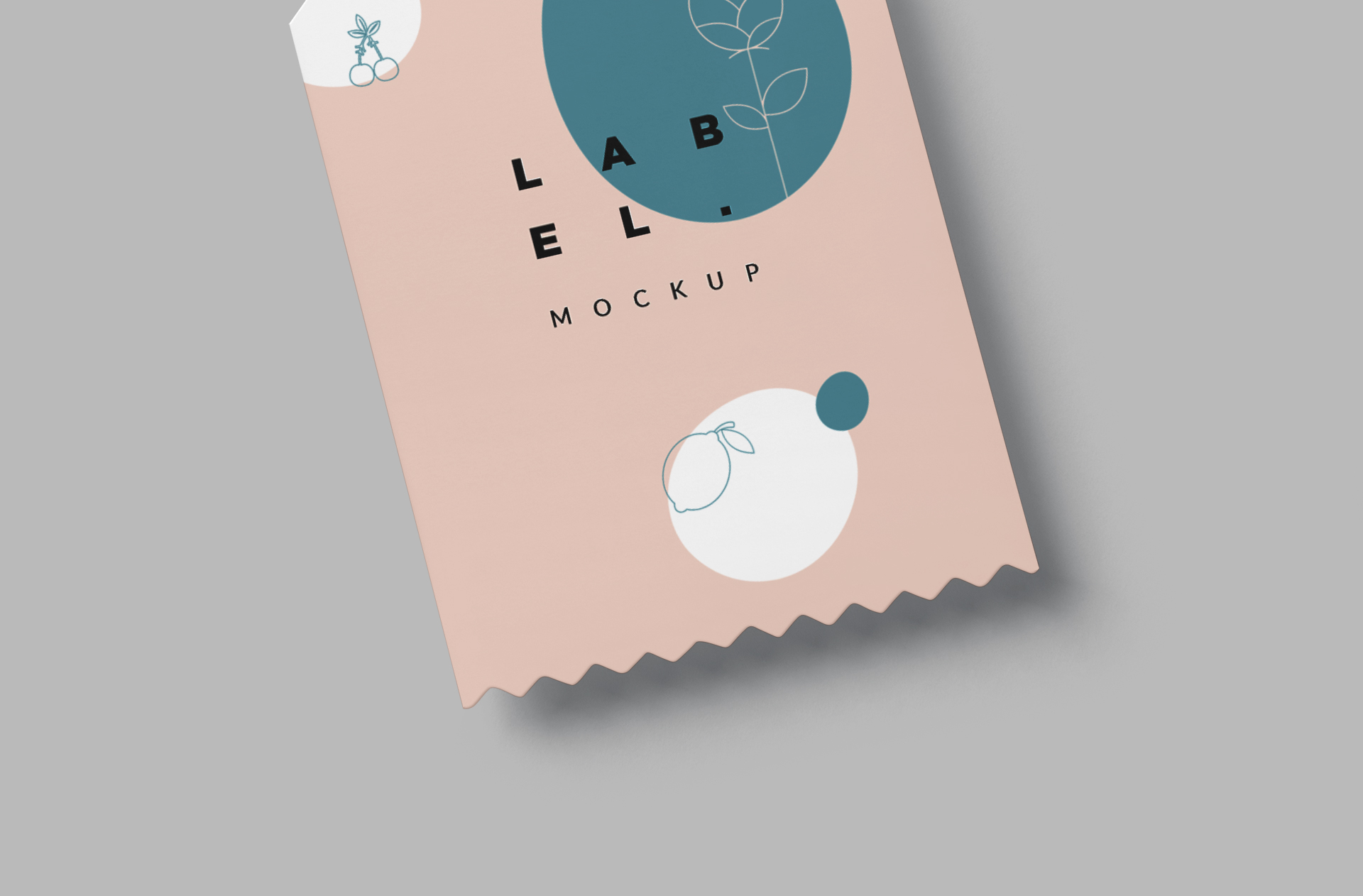 apparel tag design PSD