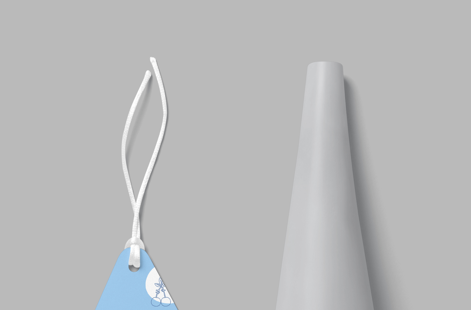 clean product tag mock-up PSD